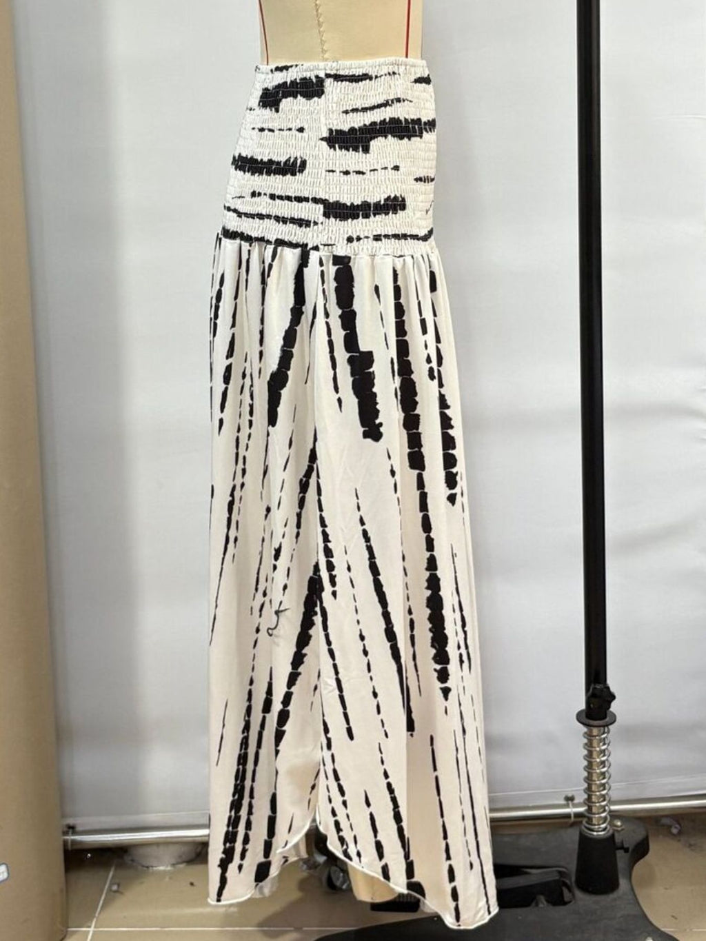 Smocked Asymmetrical Hem Skirt - Seedandsoulful