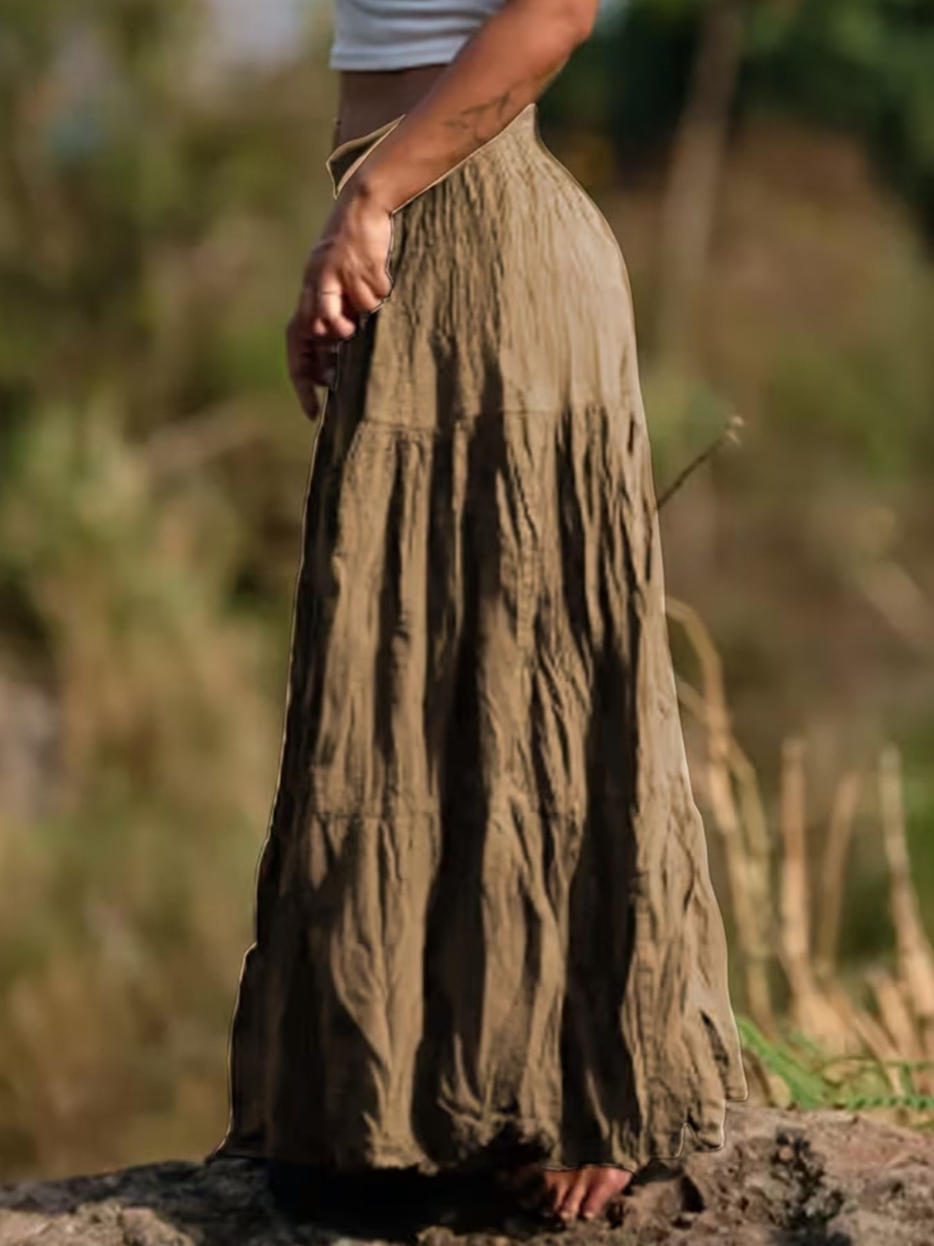Tiered Maxi Skirt - Seedandsoulful