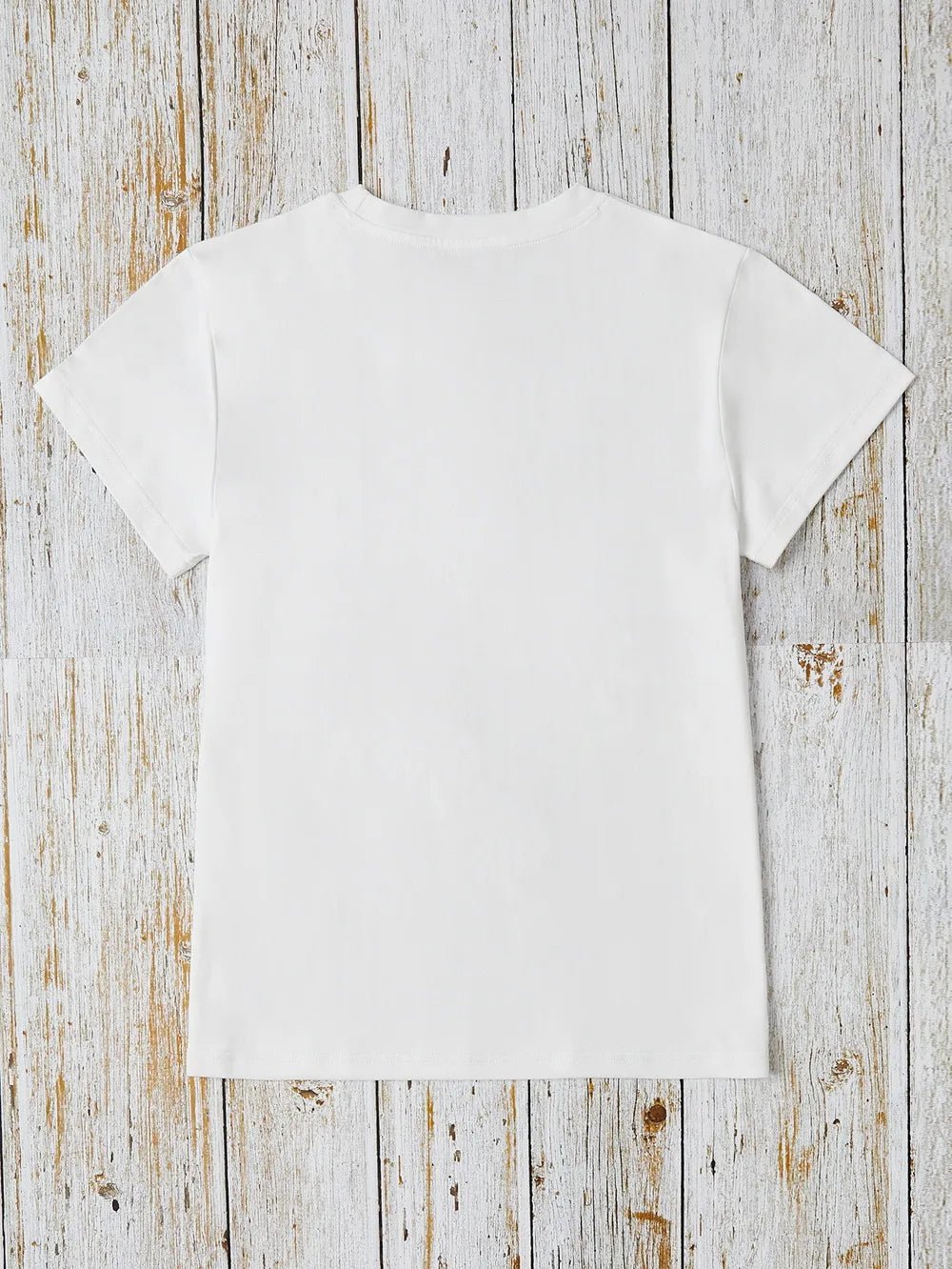 Letter Graphic Round Neck Short Sleeve T-Shirt - Seedandsoulful