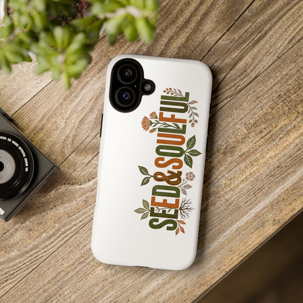 Seed & Soul Tough Phone Case – Floral Botanical Protective Cover - Seedandsoulful