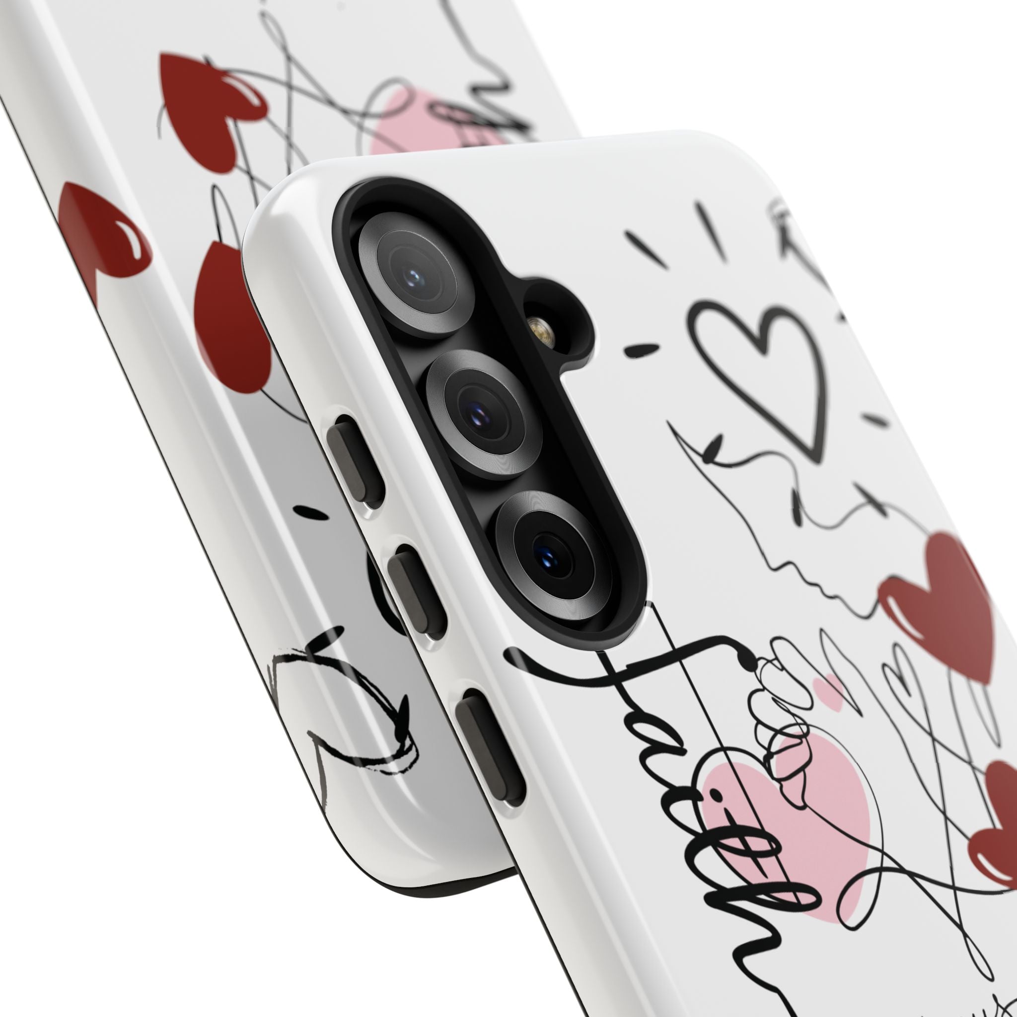 Faith Hearts iPhone Case | Seedandsoulful Protective Phone Cover - Seedandsoulful
