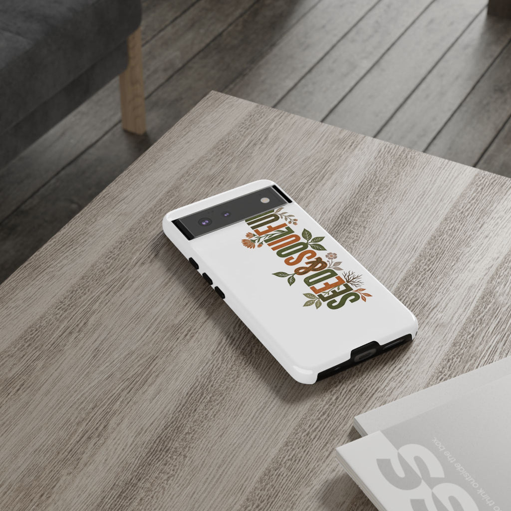 Seed & Soul Tough Phone Case – Floral Botanical Protective Cover - Seedandsoulful