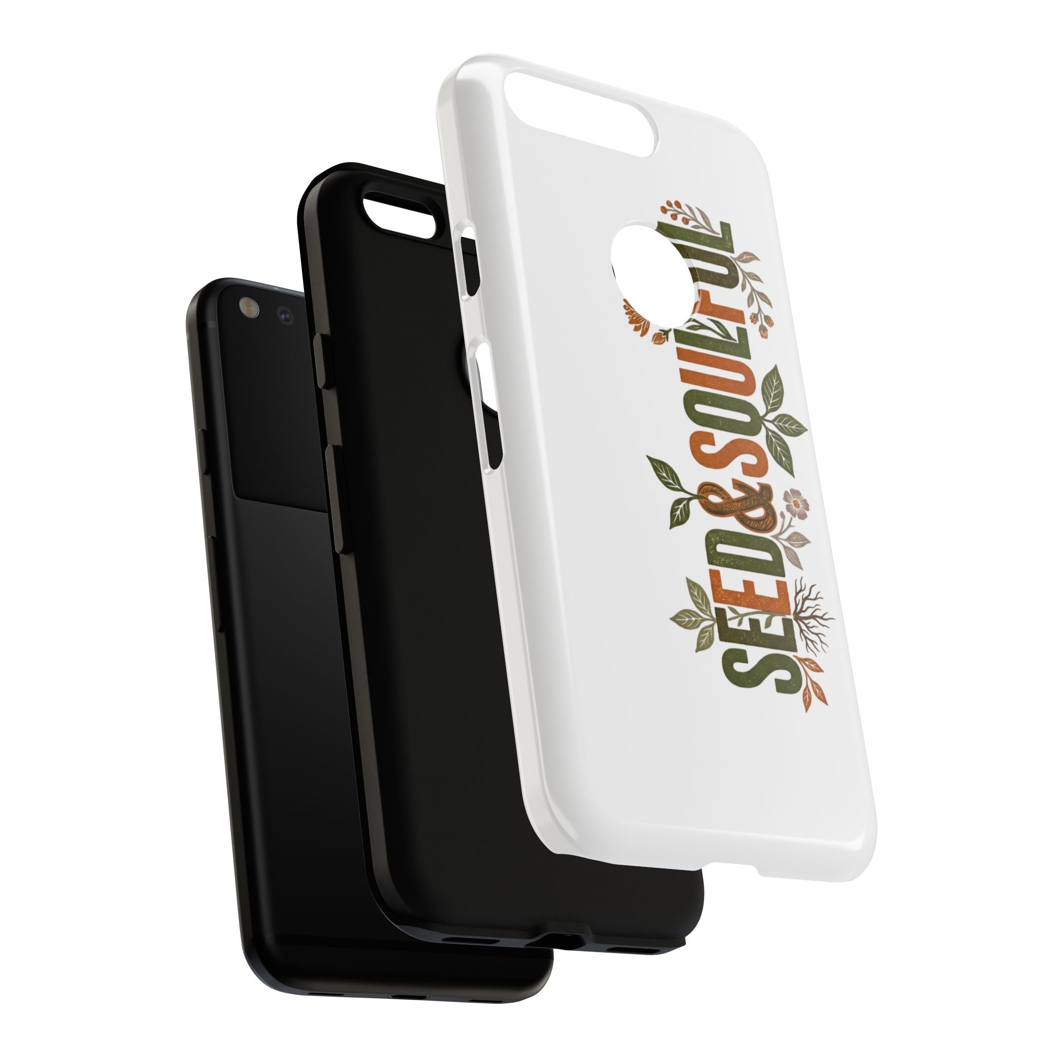 Seed & Soul Tough Phone Case – Floral Botanical Protective Cover - Seedandsoulful
