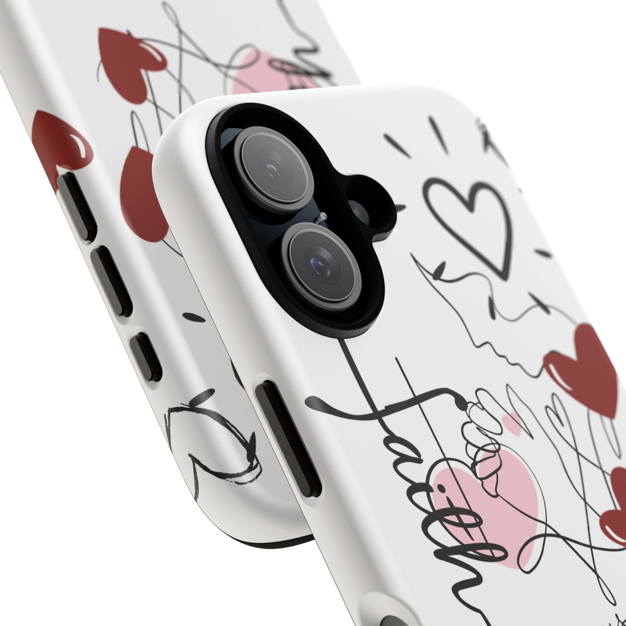Faith Hearts iPhone Case | Seedandsoulful Protective Phone Cover - Seedandsoulful