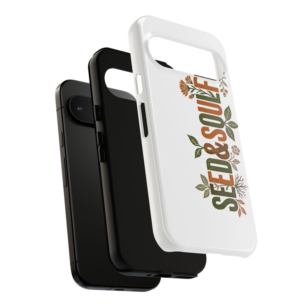 Seed & Soul Tough Phone Case – Floral Botanical Protective Cover - Seedandsoulful