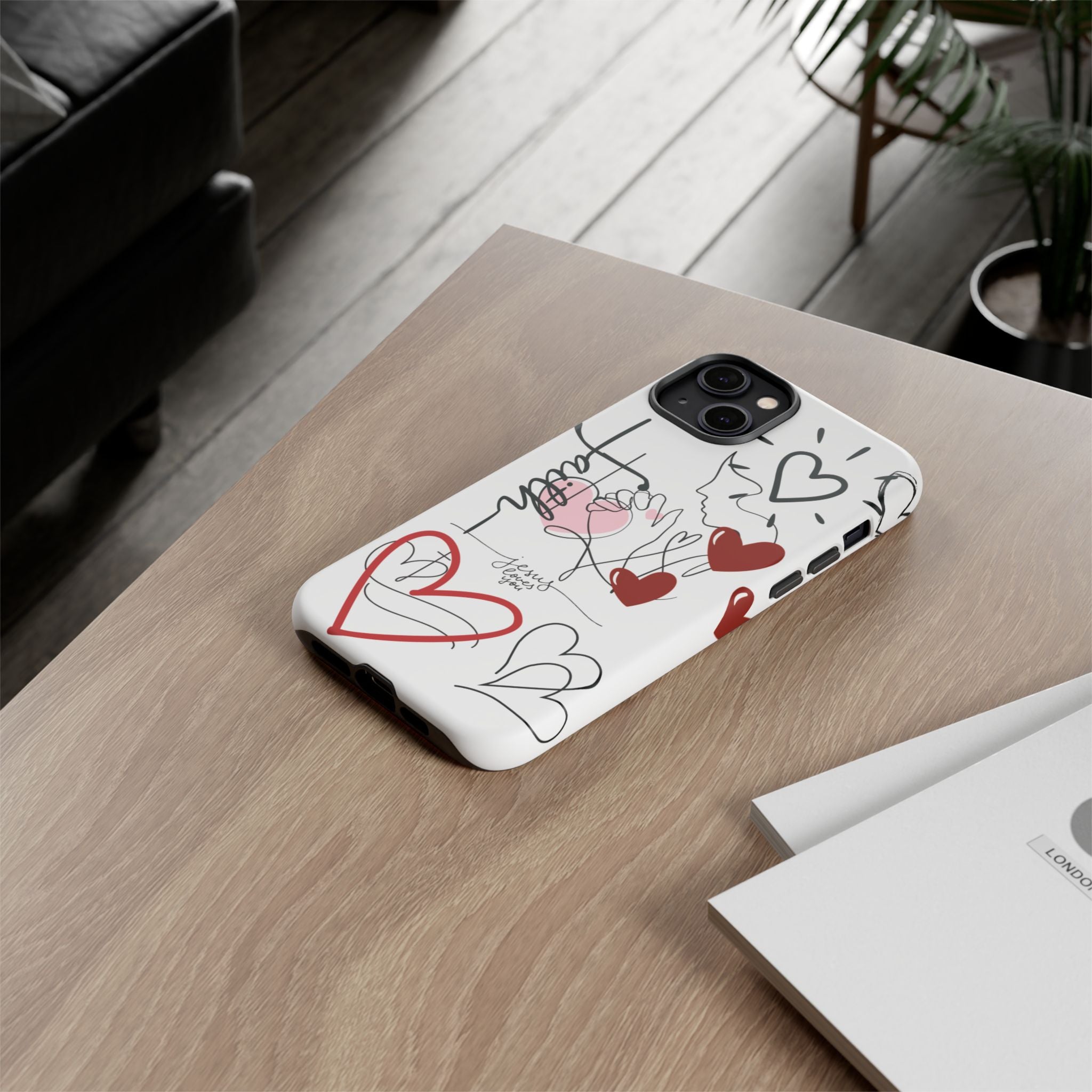Faith Hearts iPhone Case | Seedandsoulful Protective Phone Cover - Seedandsoulful