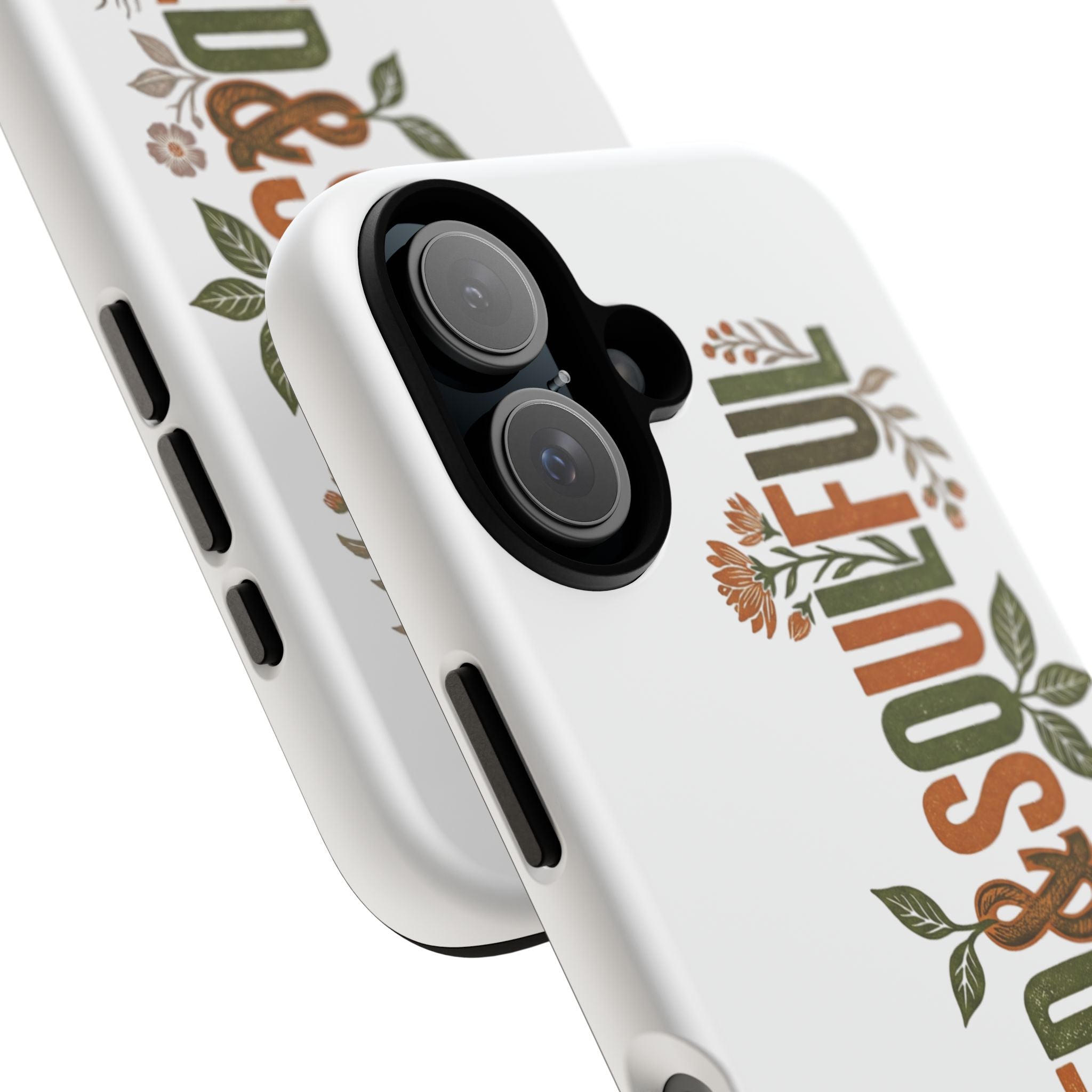 Seed & Soul Tough Phone Case – Floral Botanical Protective Cover - Seedandsoulful