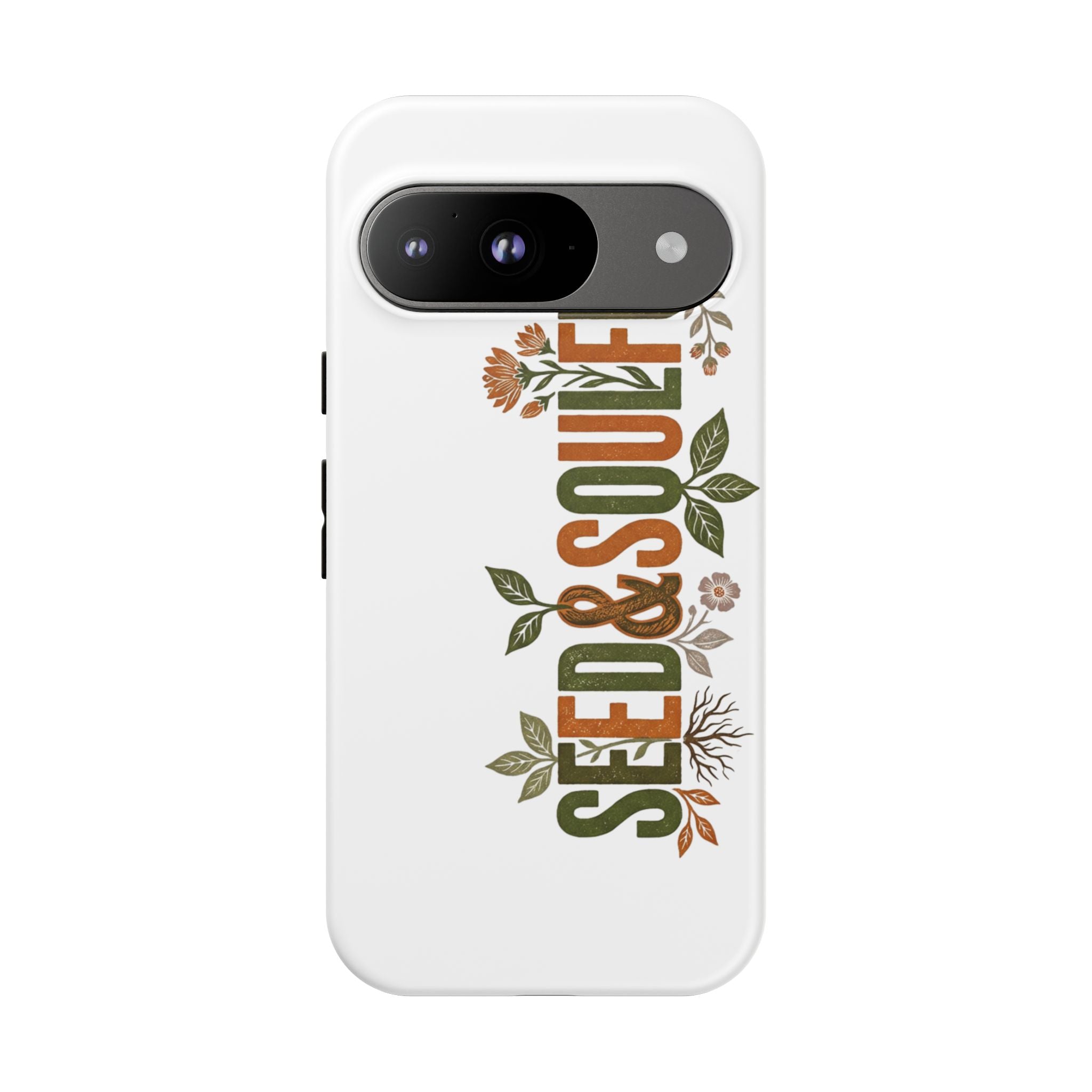Seed & Soul Tough Phone Case – Floral Botanical Protective Cover - Seedandsoulful