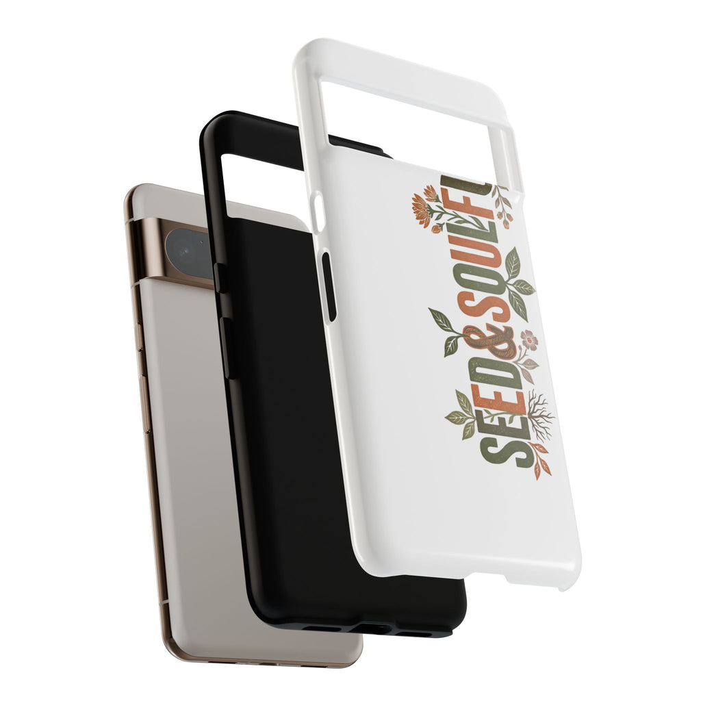 Seed & Soul Tough Phone Case – Floral Botanical Protective Cover - Seedandsoulful