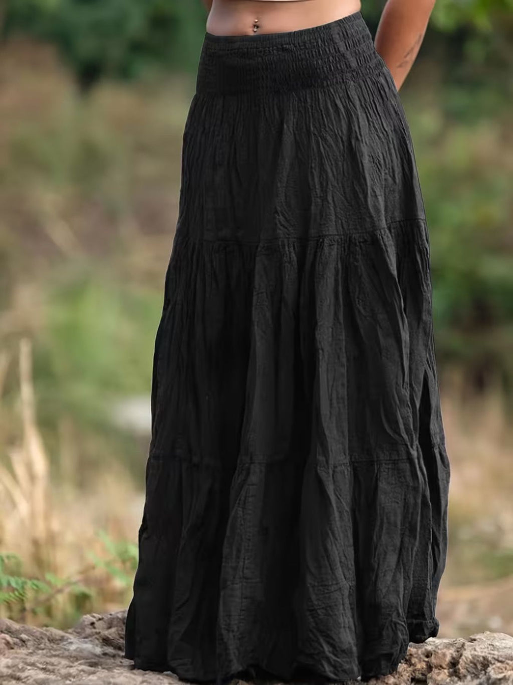 Tiered Maxi Skirt - Seedandsoulful