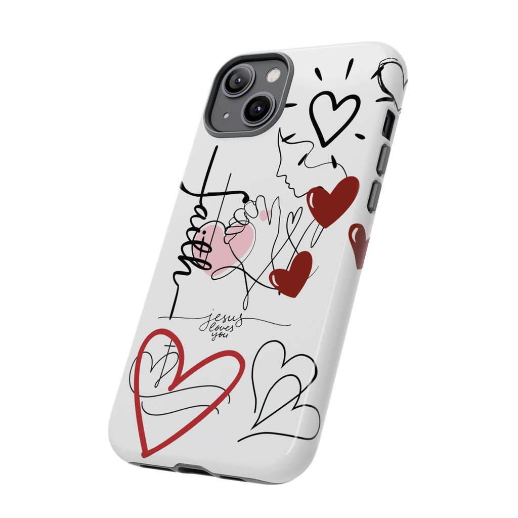 Faith Hearts iPhone Case | Seedandsoulful Protective Phone Cover - Seedandsoulful