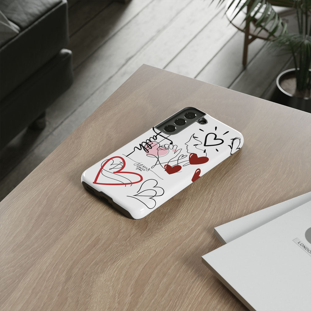 Faith Hearts iPhone Case | Seedandsoulful Protective Phone Cover - Seedandsoulful