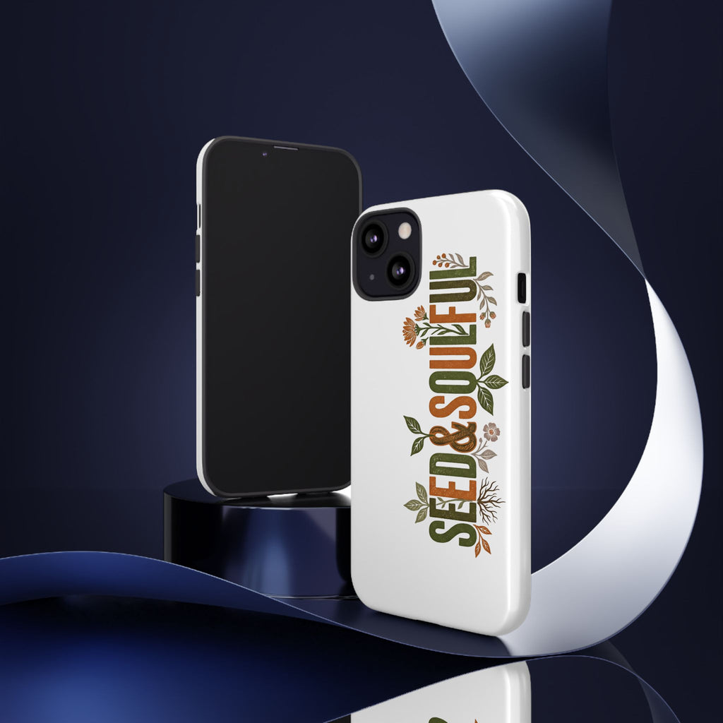 Seed & Soul Tough Phone Case – Floral Botanical Protective Cover - Seedandsoulful