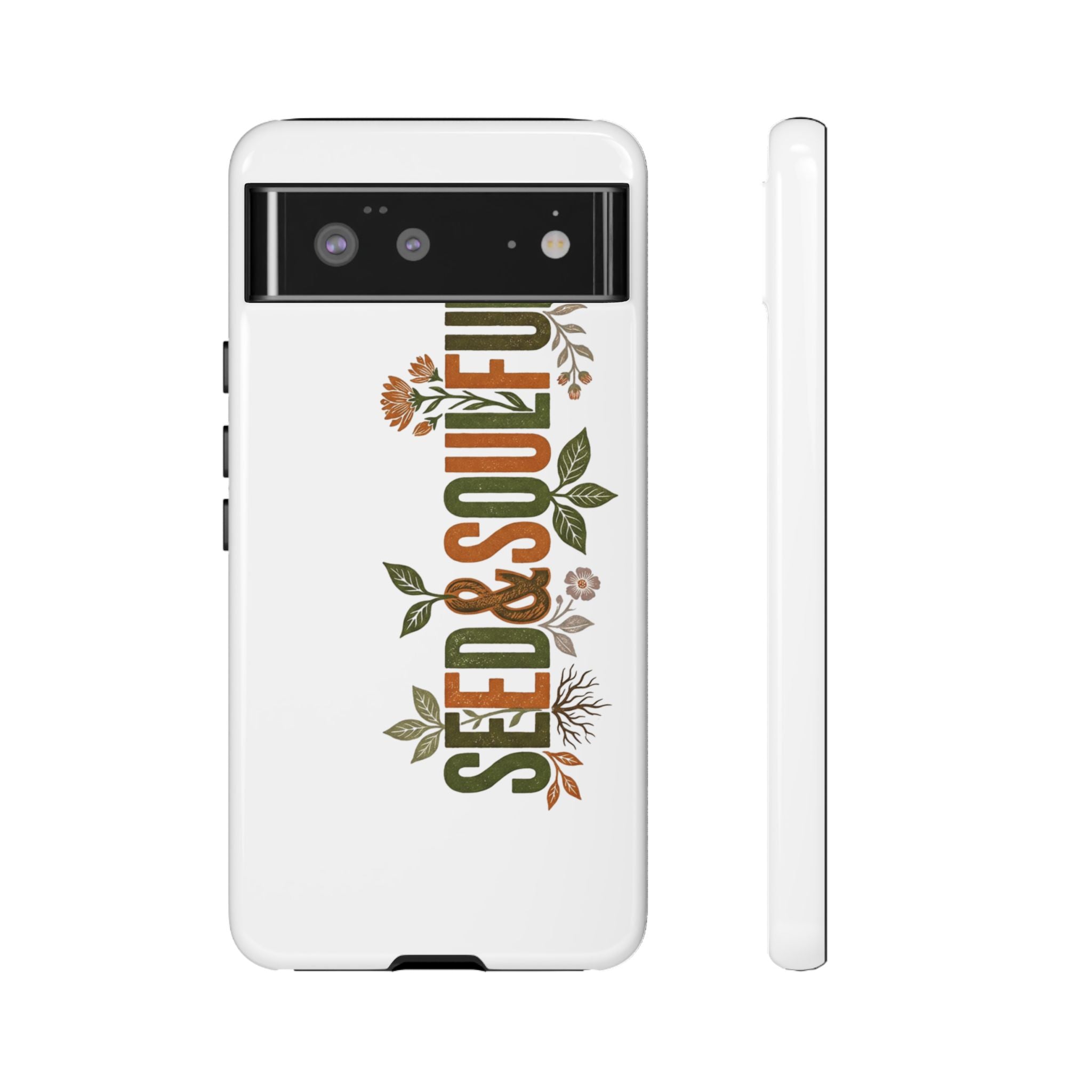 Seed & Soul Tough Phone Case – Floral Botanical Protective Cover - Seedandsoulful