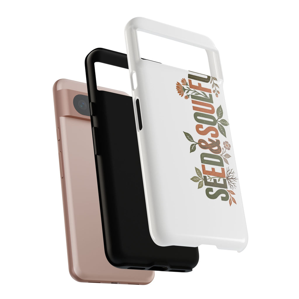 Seed & Soul Tough Phone Case – Floral Botanical Protective Cover - Seedandsoulful