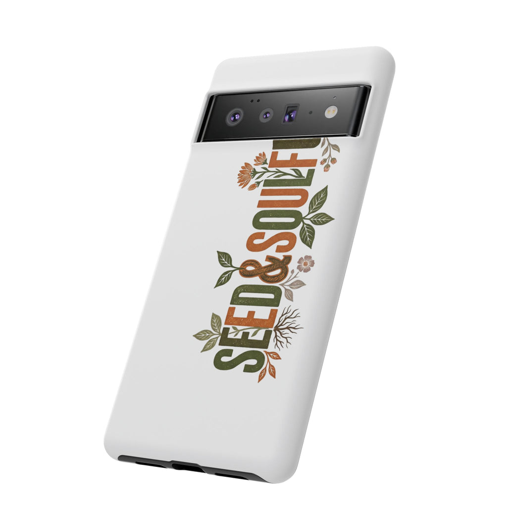 Seed & Soul Tough Phone Case – Floral Botanical Protective Cover - Seedandsoulful
