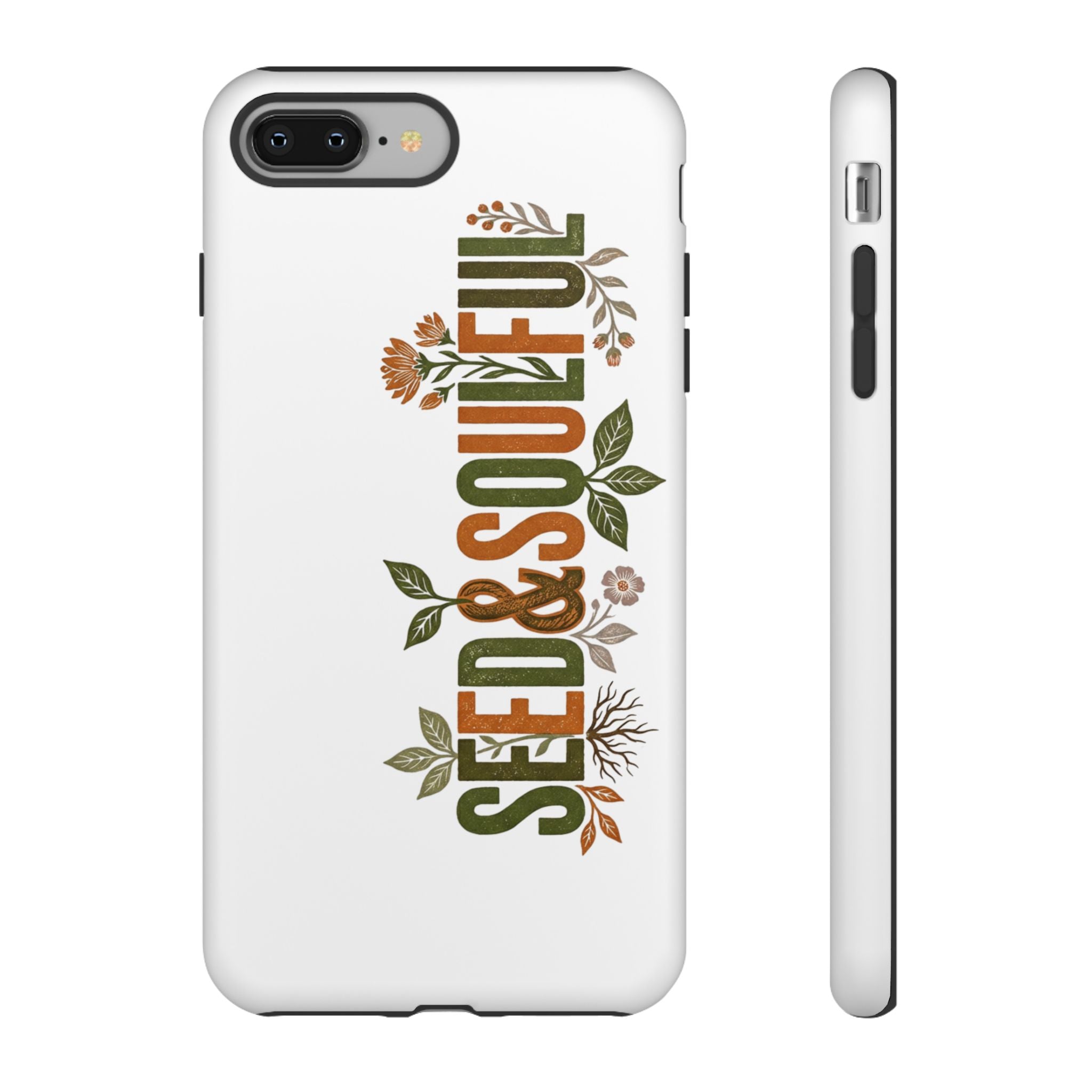Seed & Soul Tough Phone Case – Floral Botanical Protective Cover - Seedandsoulful