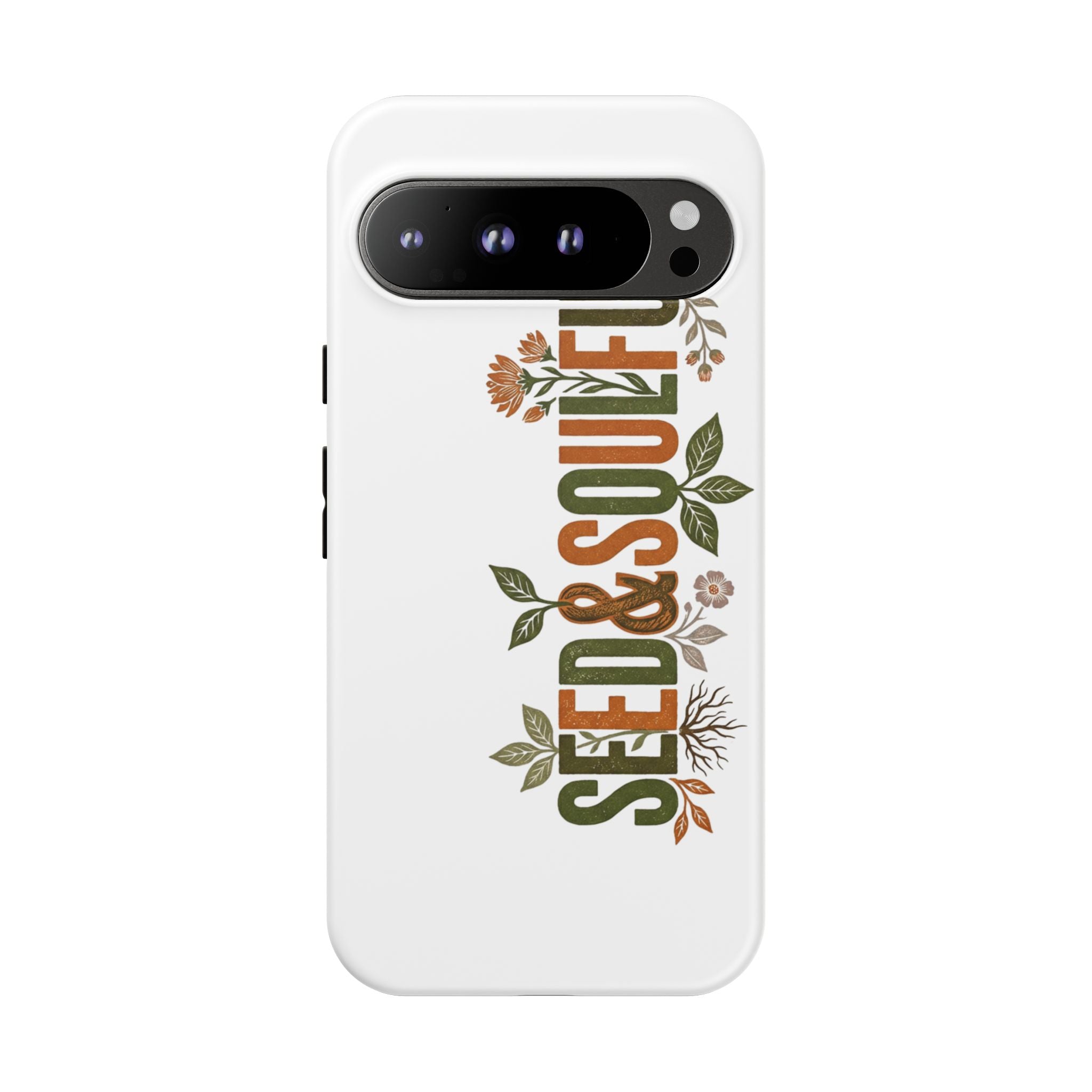 Seed & Soul Tough Phone Case – Floral Botanical Protective Cover - Seedandsoulful