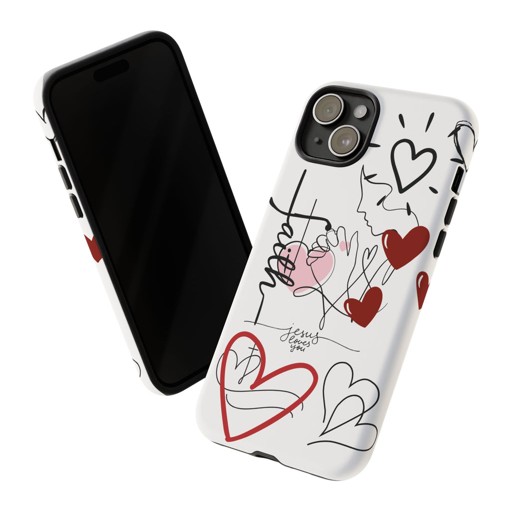 Faith Hearts iPhone Case | Seedandsoulful Protective Phone Cover - Seedandsoulful