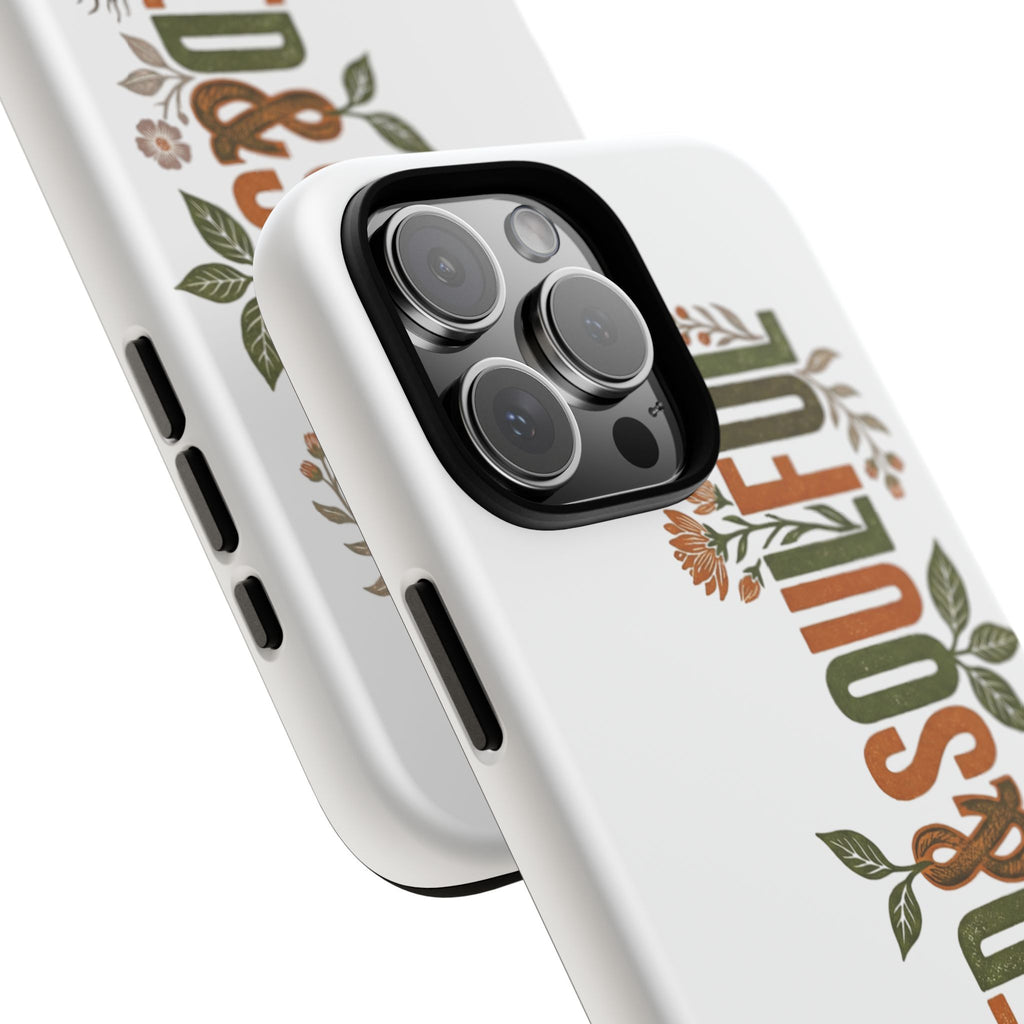 Seed & Soul Tough Phone Case – Floral Botanical Protective Cover - Seedandsoulful
