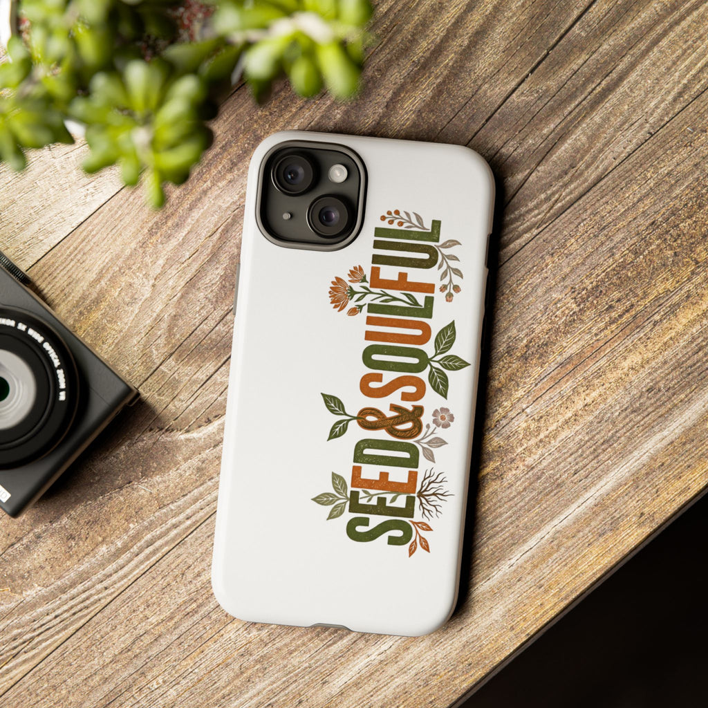 Seed & Soul Tough Phone Case – Floral Botanical Protective Cover - Seedandsoulful