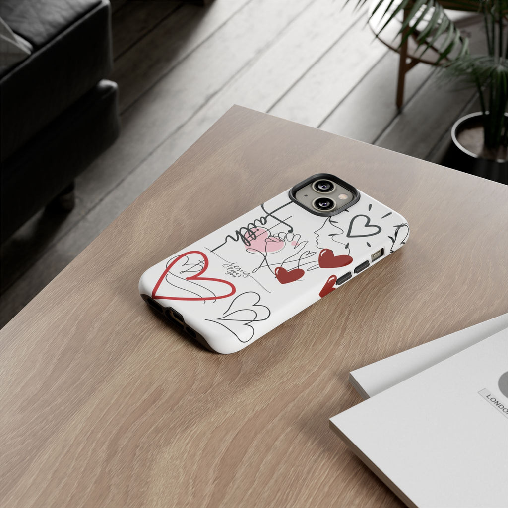Faith Hearts iPhone Case | Seedandsoulful Protective Phone Cover - Seedandsoulful