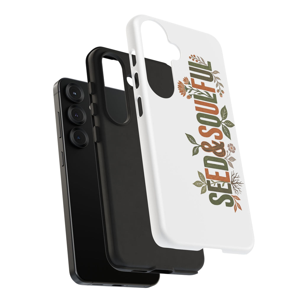 Seed & Soul Tough Phone Case – Floral Botanical Protective Cover - Seedandsoulful