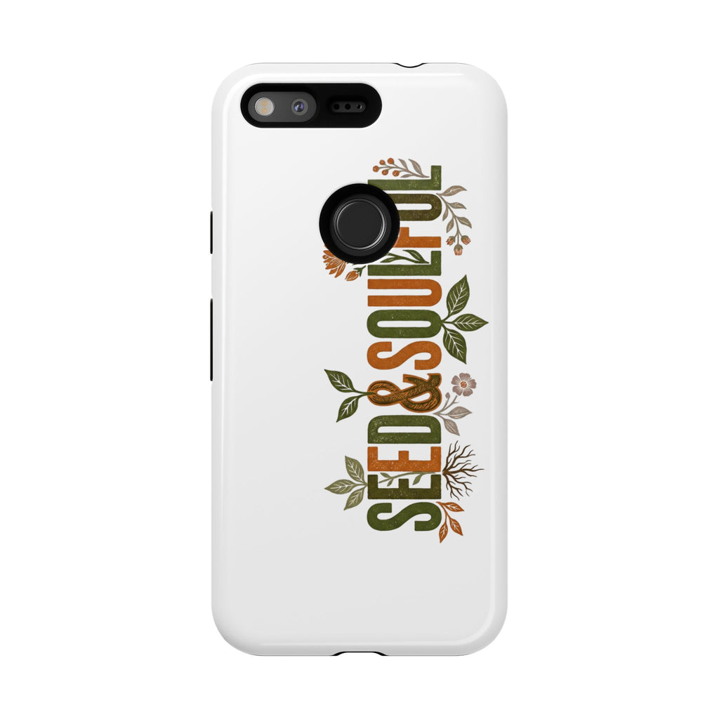 Seed & Soul Tough Phone Case – Floral Botanical Protective Cover - Seedandsoulful