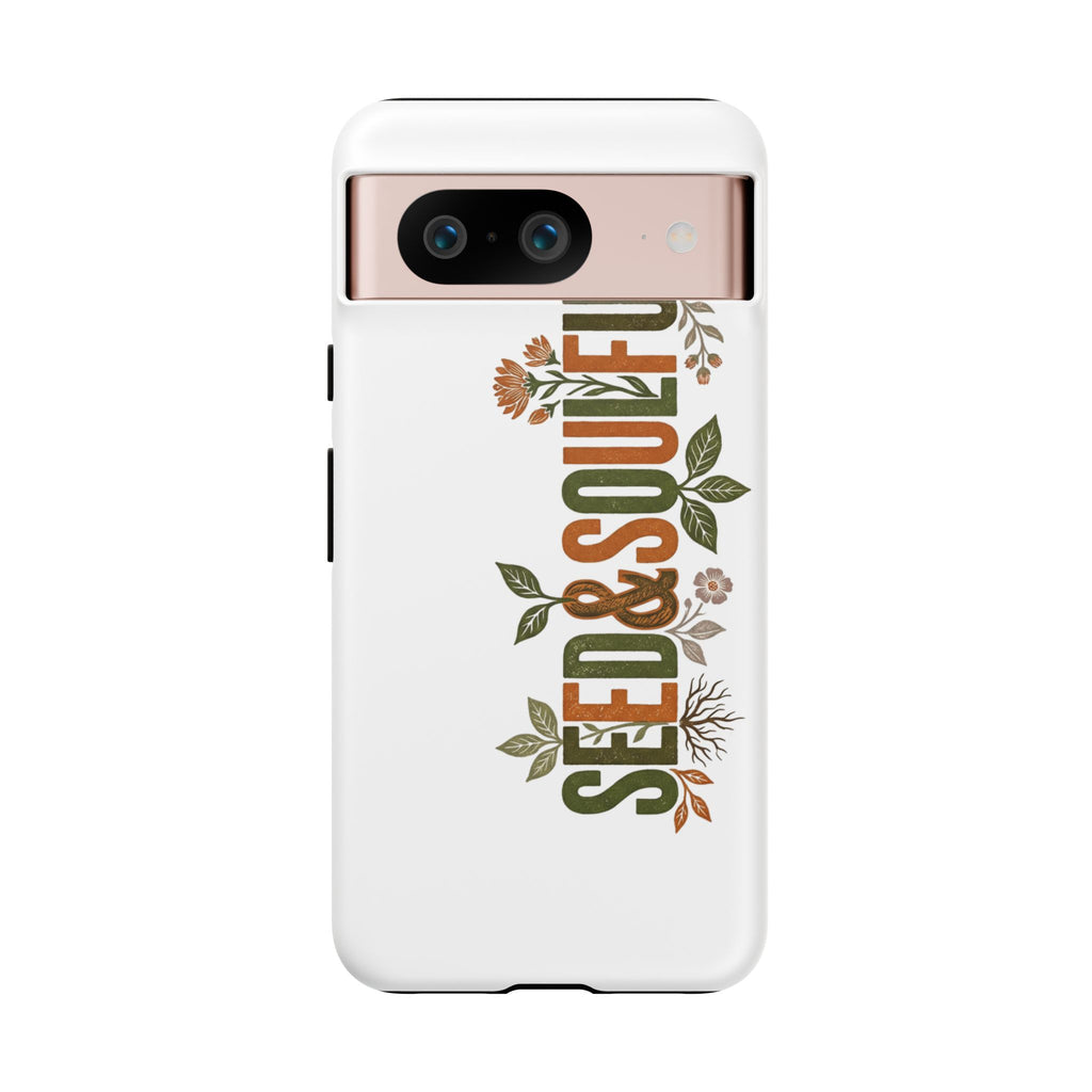 Seed & Soul Tough Phone Case – Floral Botanical Protective Cover - Seedandsoulful