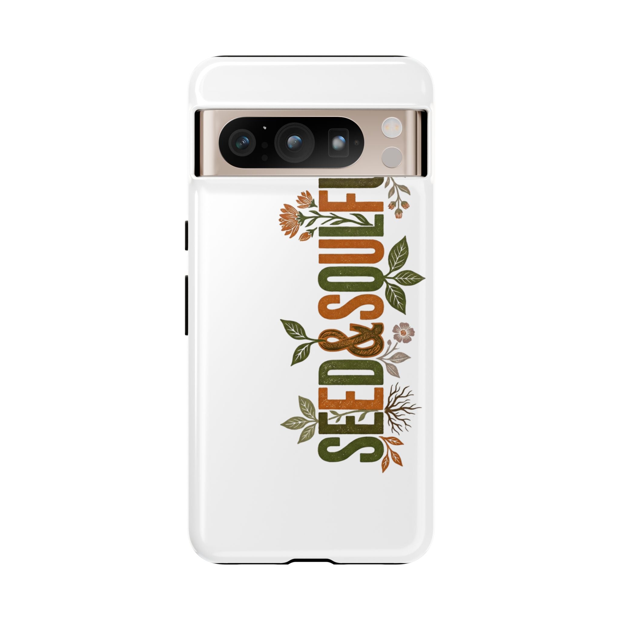 Seed & Soul Tough Phone Case – Floral Botanical Protective Cover - Seedandsoulful