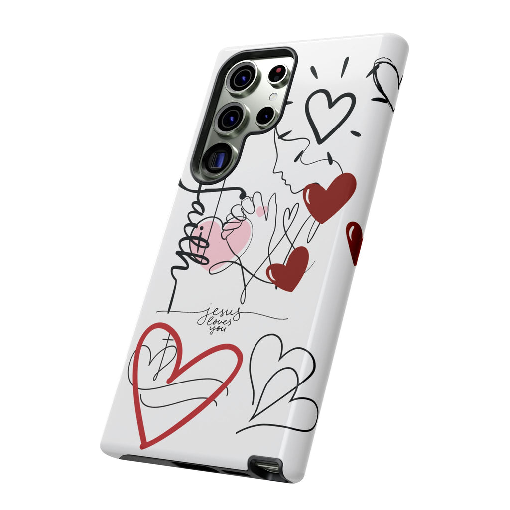 Faith Hearts iPhone Case | Seedandsoulful Protective Phone Cover - Seedandsoulful