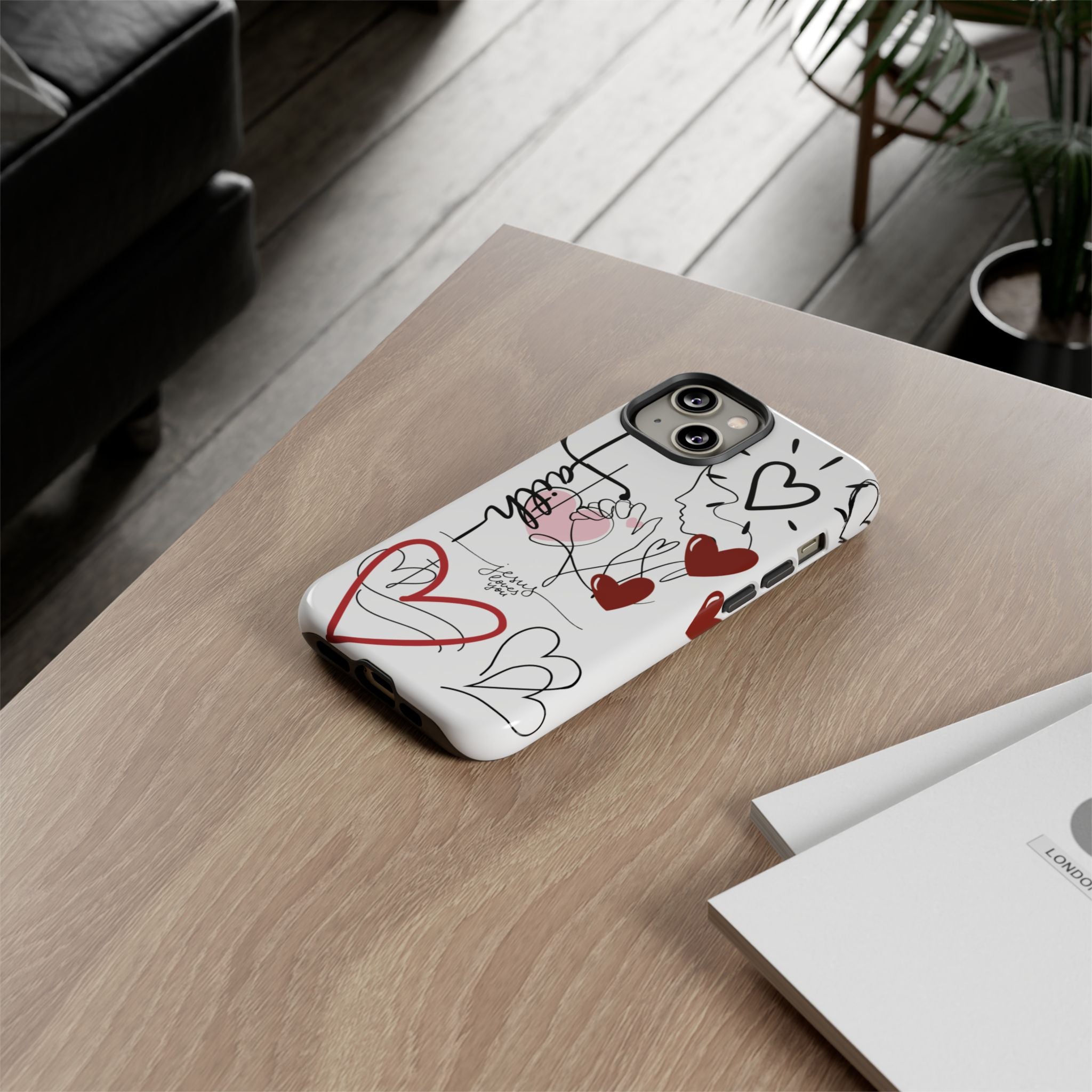 Faith Hearts iPhone Case | Seedandsoulful Protective Phone Cover - Seedandsoulful
