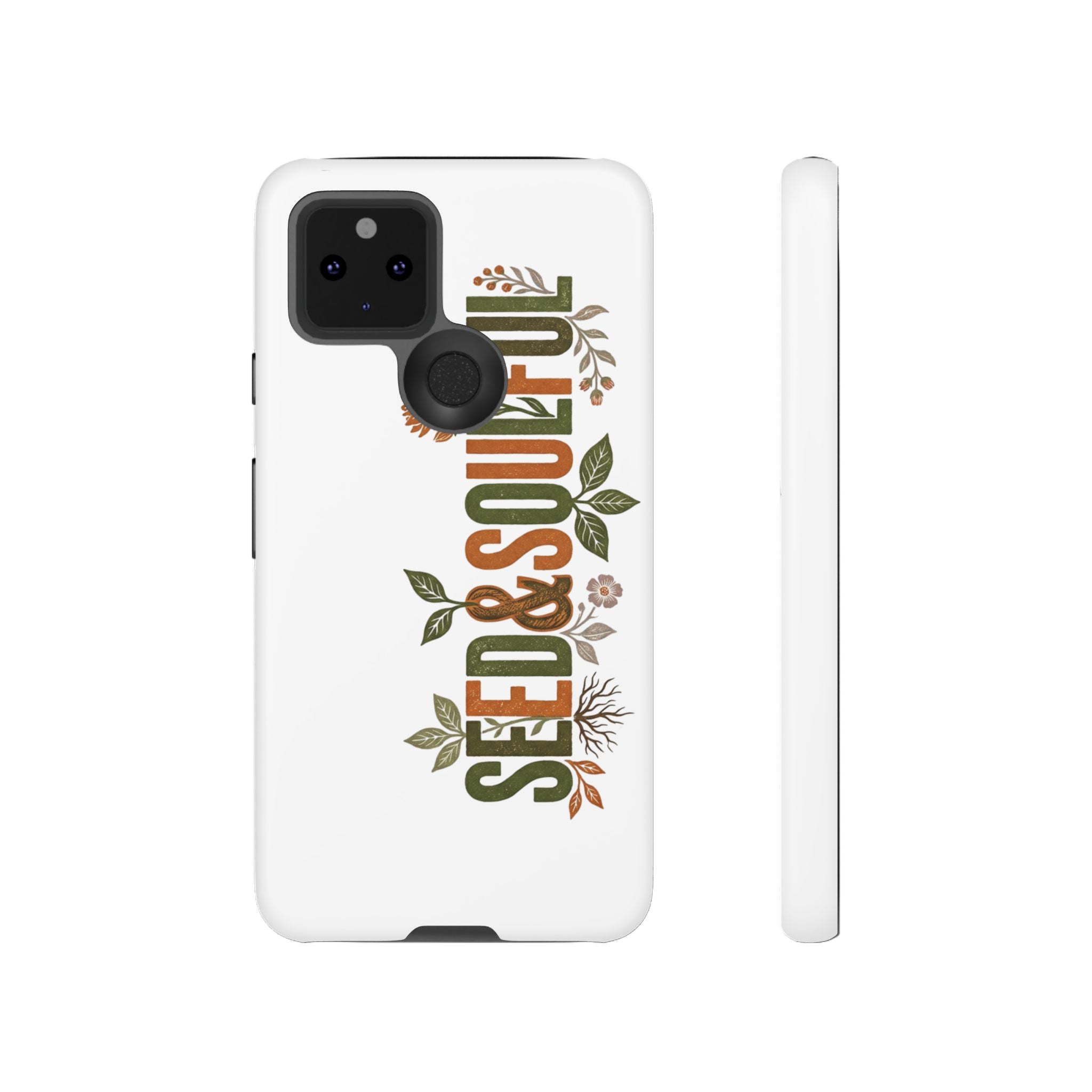 Seed & Soul Tough Phone Case – Floral Botanical Protective Cover - Seedandsoulful