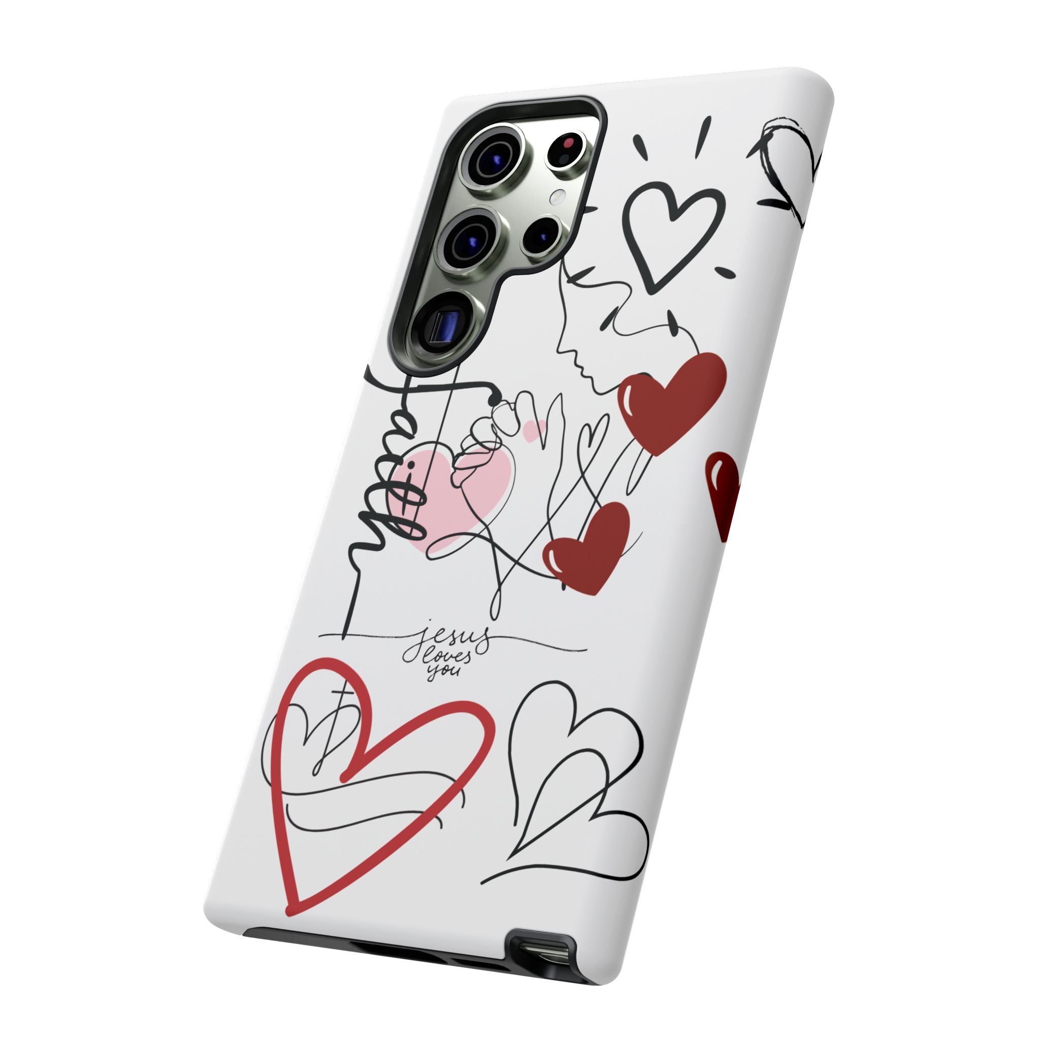 Faith Hearts iPhone Case | Seedandsoulful Protective Phone Cover - Seedandsoulful