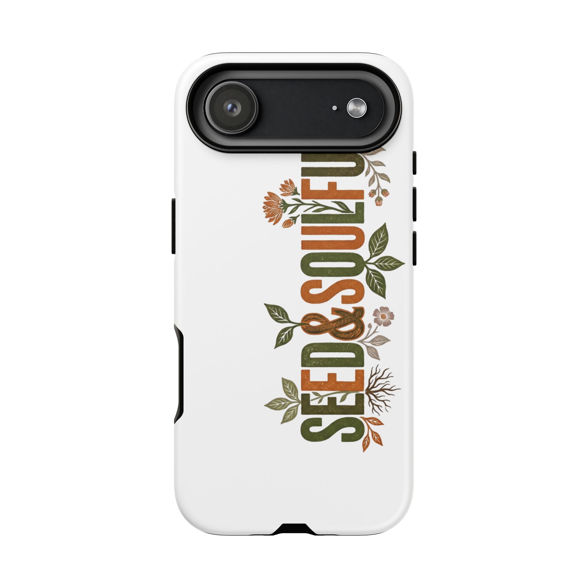 Seed & Soul Tough Phone Case – Floral Botanical Protective Cover - Seedandsoulful