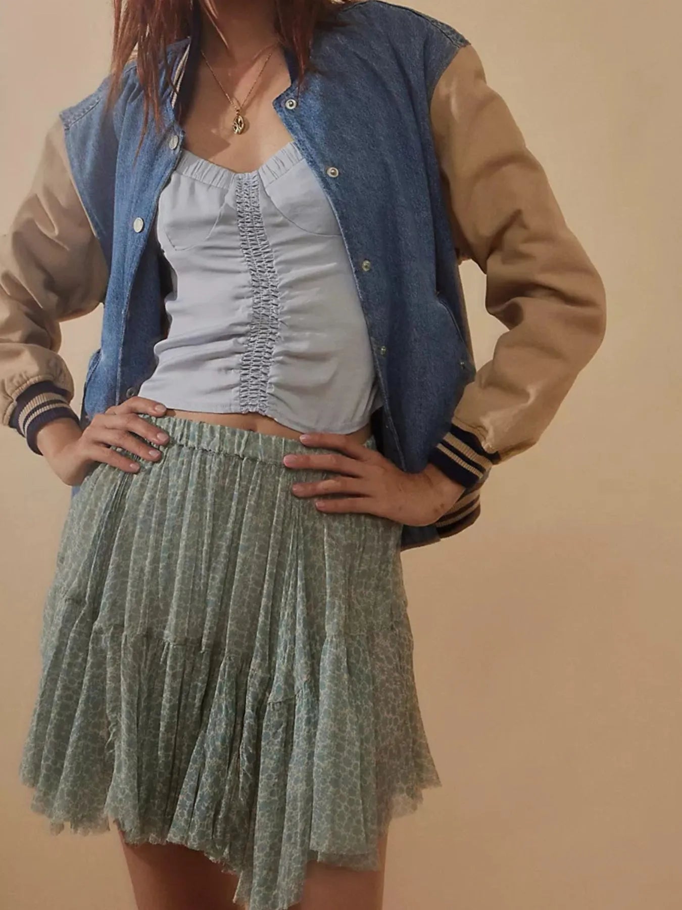 Floral Print Mini Skirt - Seedandsoulful