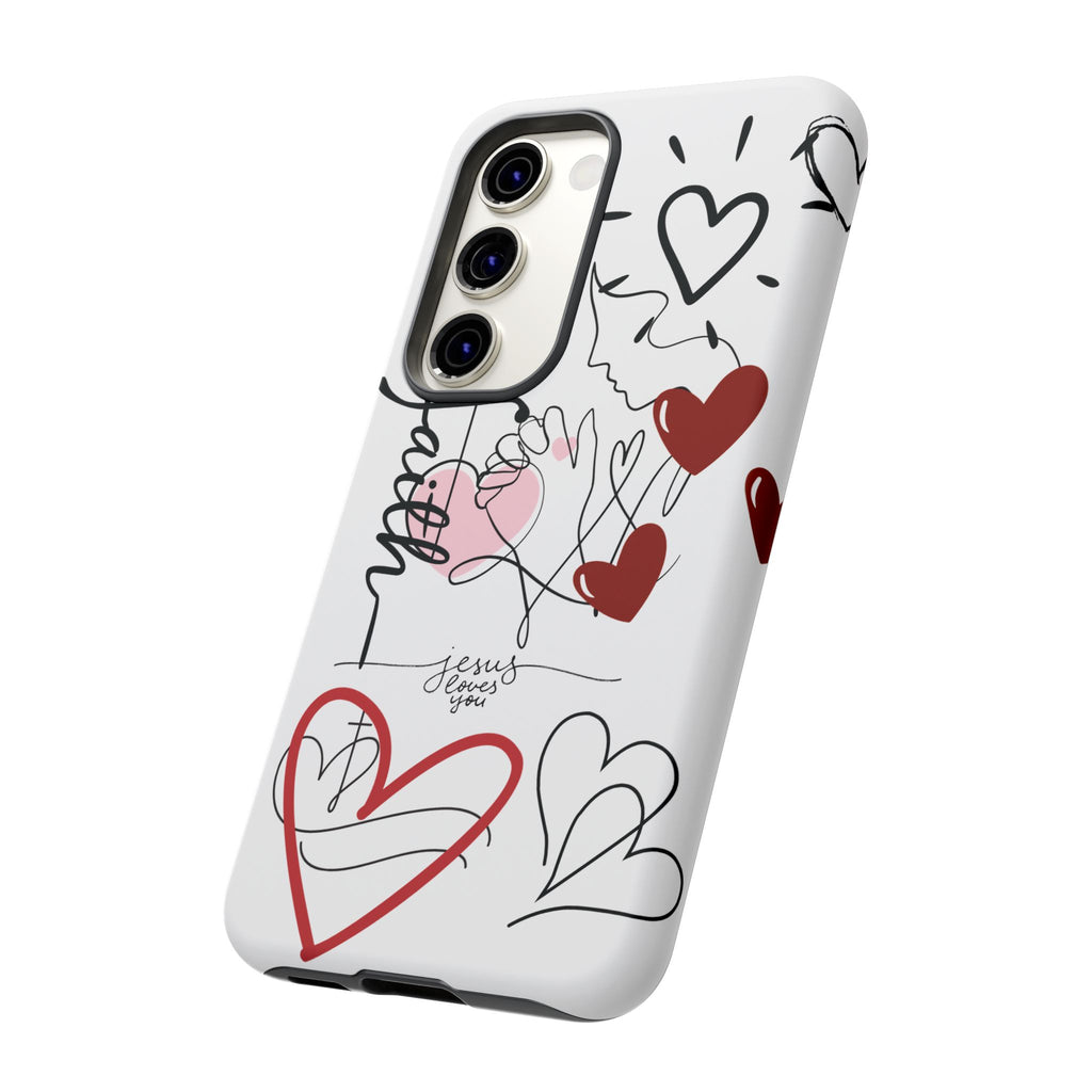 Faith Hearts iPhone Case | Seedandsoulful Protective Phone Cover - Seedandsoulful