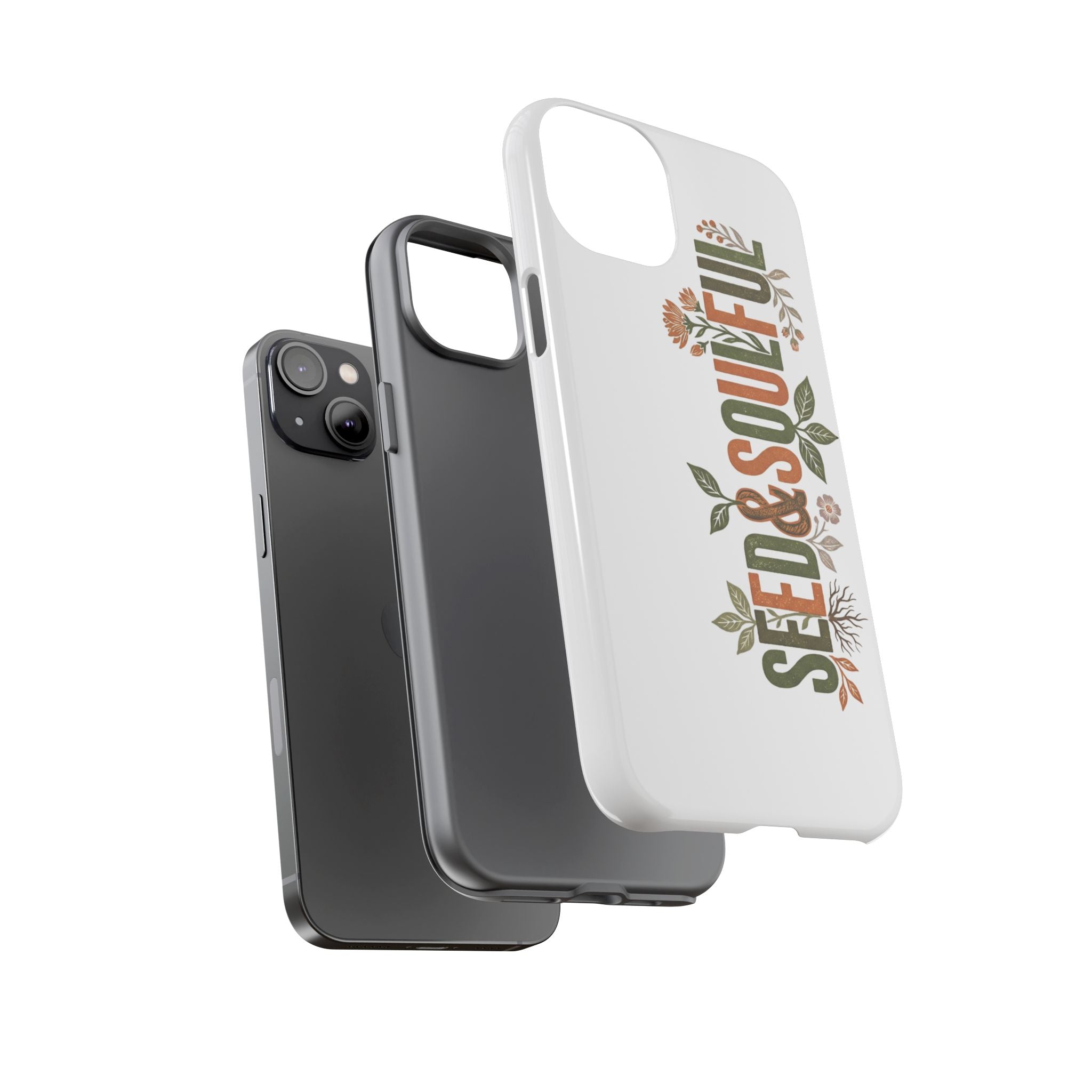 Seed & Soul Tough Phone Case – Floral Botanical Protective Cover - Seedandsoulful