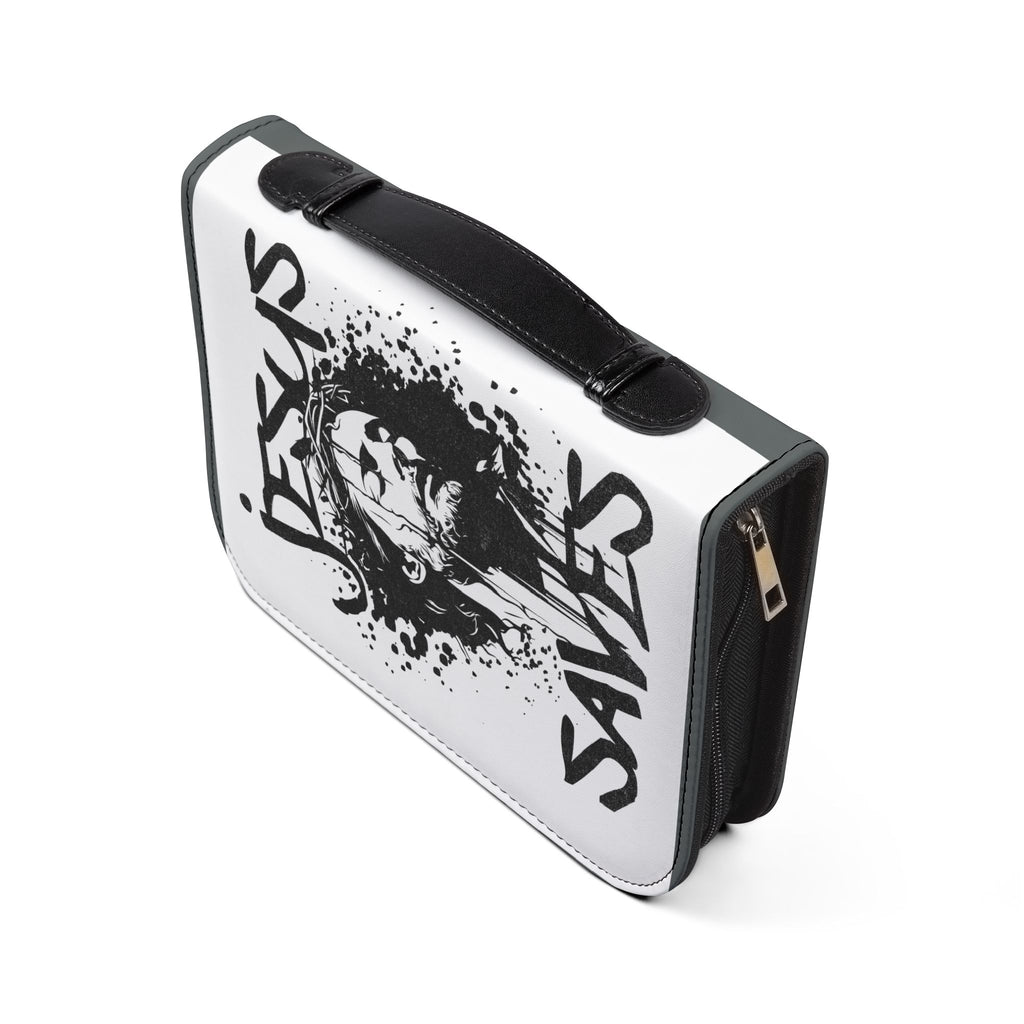 Bible Cover - 'Jesus Saves' Protective Zippered Bible Case - Seedandsoulful