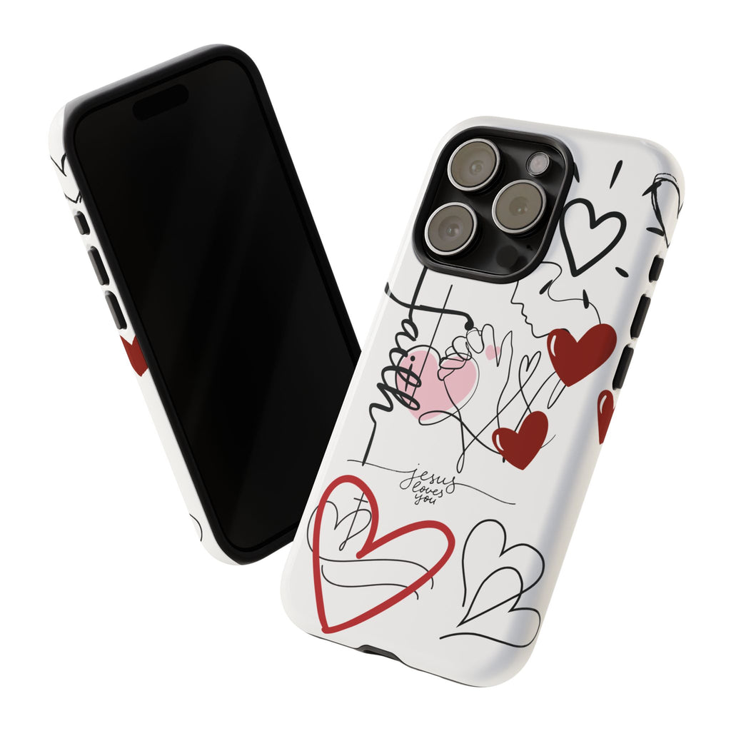 Faith Hearts iPhone Case | Seedandsoulful Protective Phone Cover - Seedandsoulful