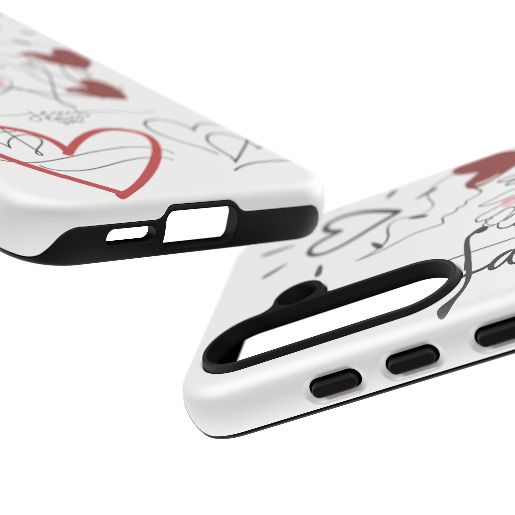 Faith Hearts iPhone Case | Seedandsoulful Protective Phone Cover - Seedandsoulful