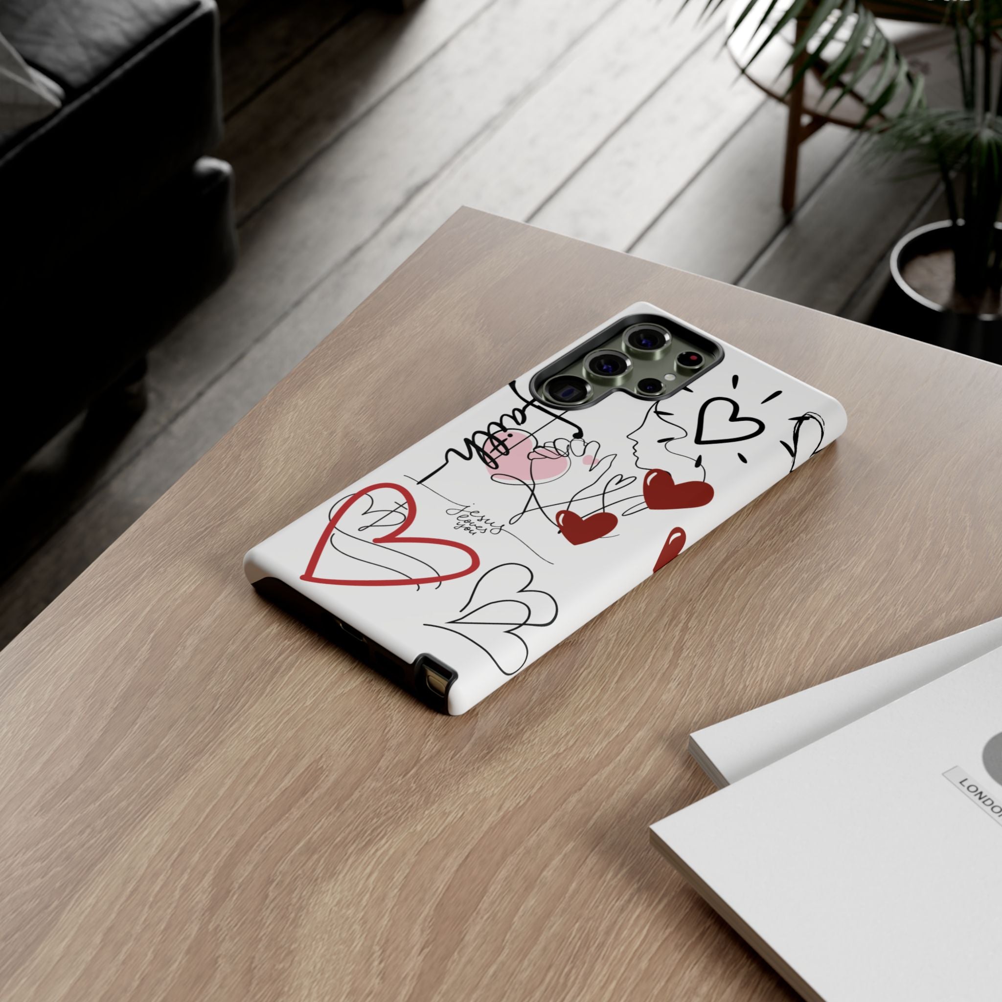 Faith Hearts iPhone Case | Seedandsoulful Protective Phone Cover - Seedandsoulful