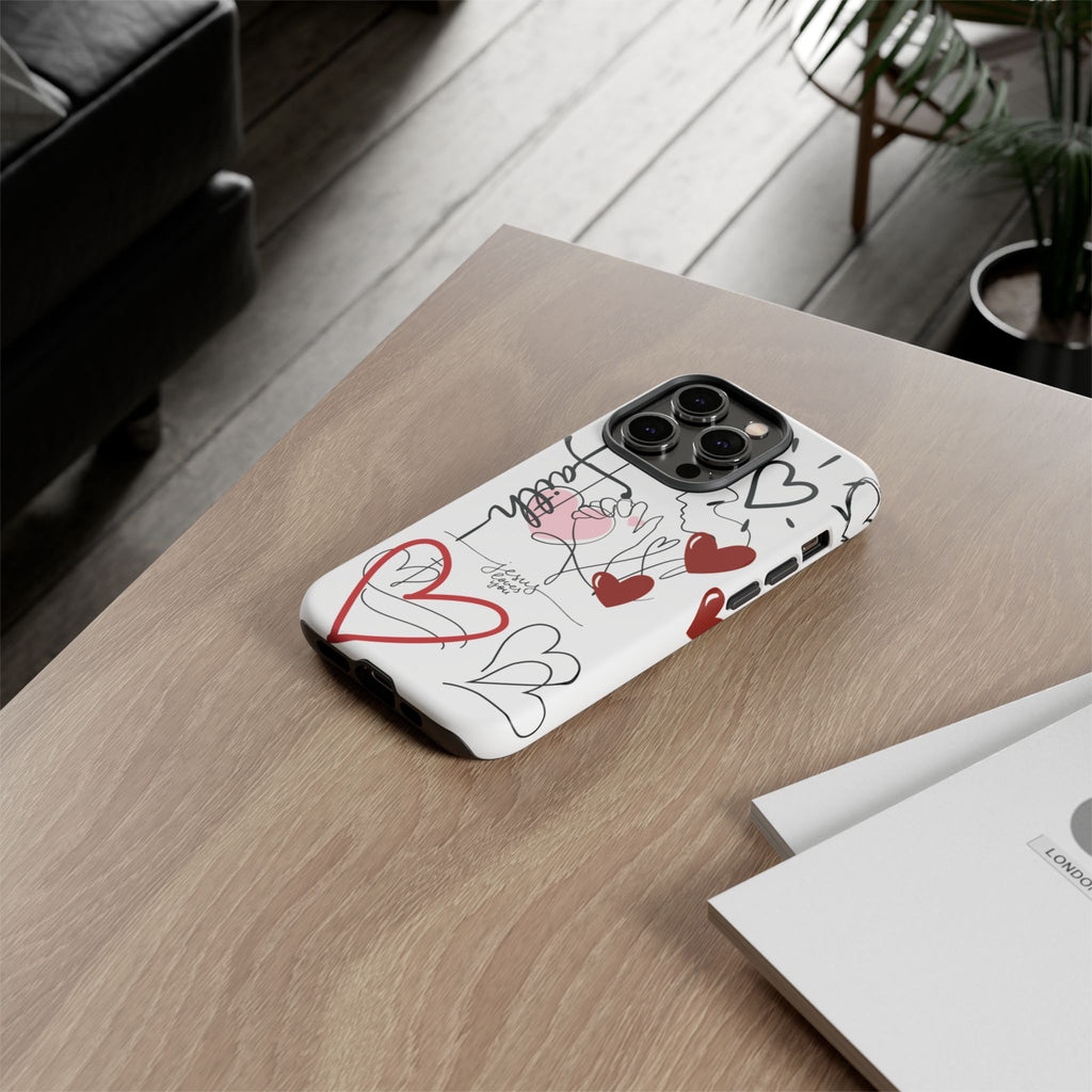 Faith Hearts iPhone Case | Seedandsoulful Protective Phone Cover - Seedandsoulful