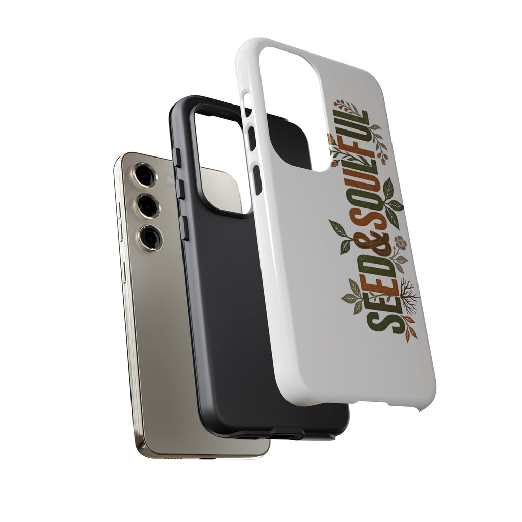 Seed & Soul Tough Phone Case – Floral Botanical Protective Cover - Seedandsoulful