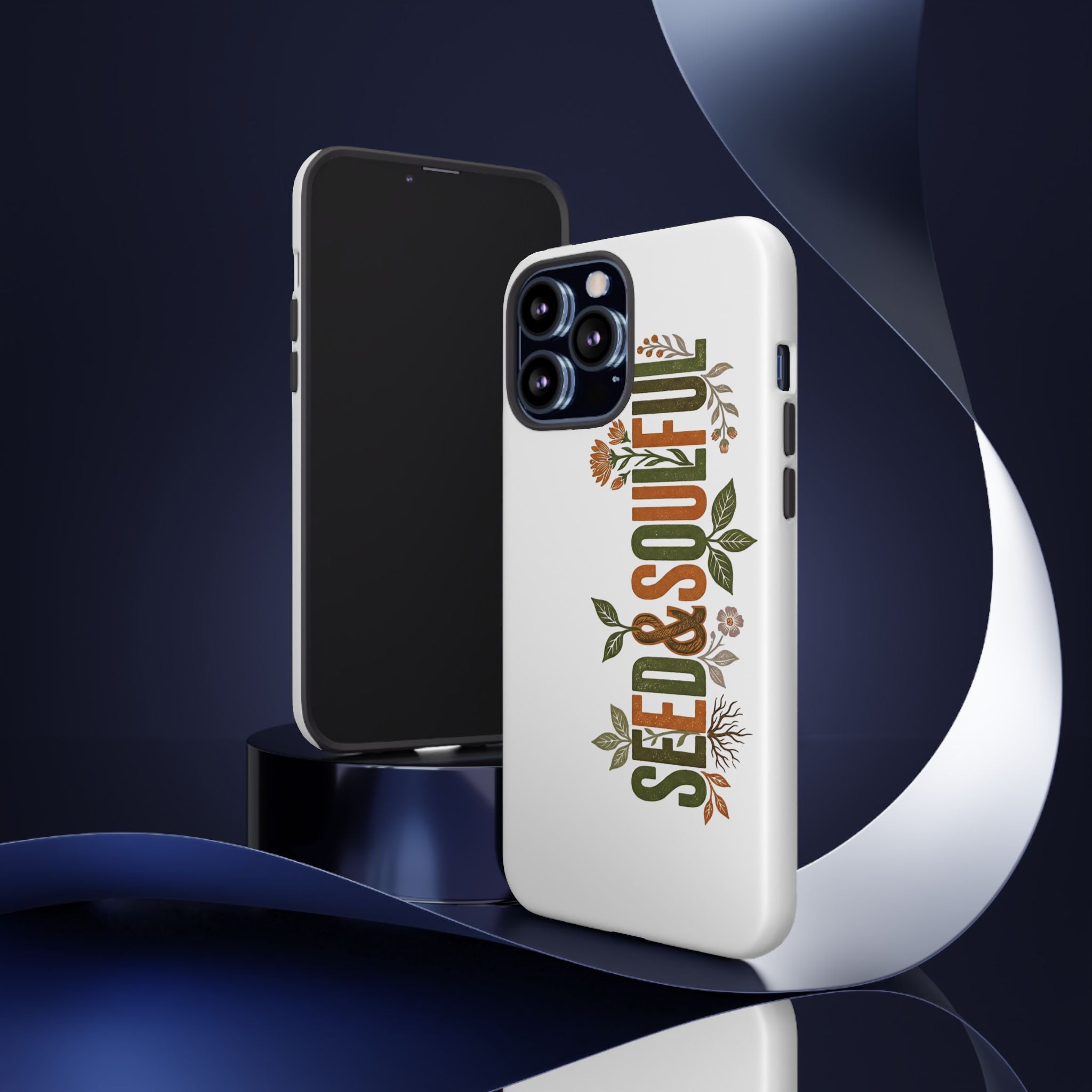 Seed & Soul Tough Phone Case – Floral Botanical Protective Cover - Seedandsoulful