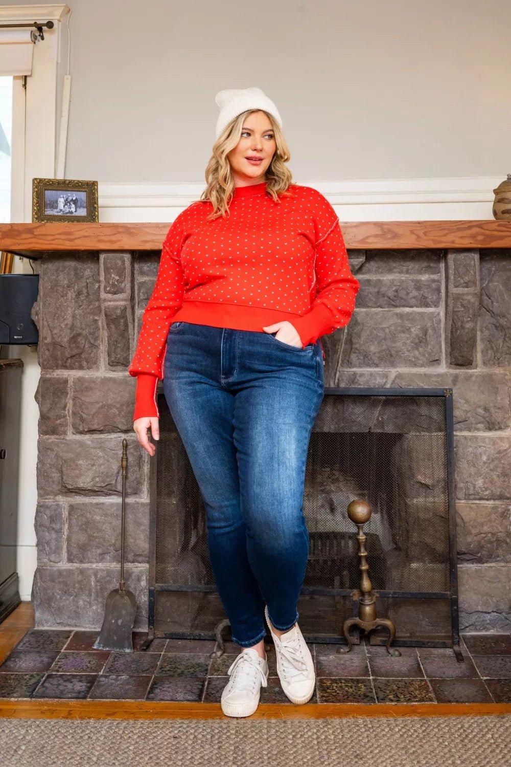Judy Blue Full Size Washed Thermal Skinny Jeans Plus Size - Seedandsoulful