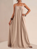 Spaghetti Strap Flowy Maxi Dress - Seedandsoulful