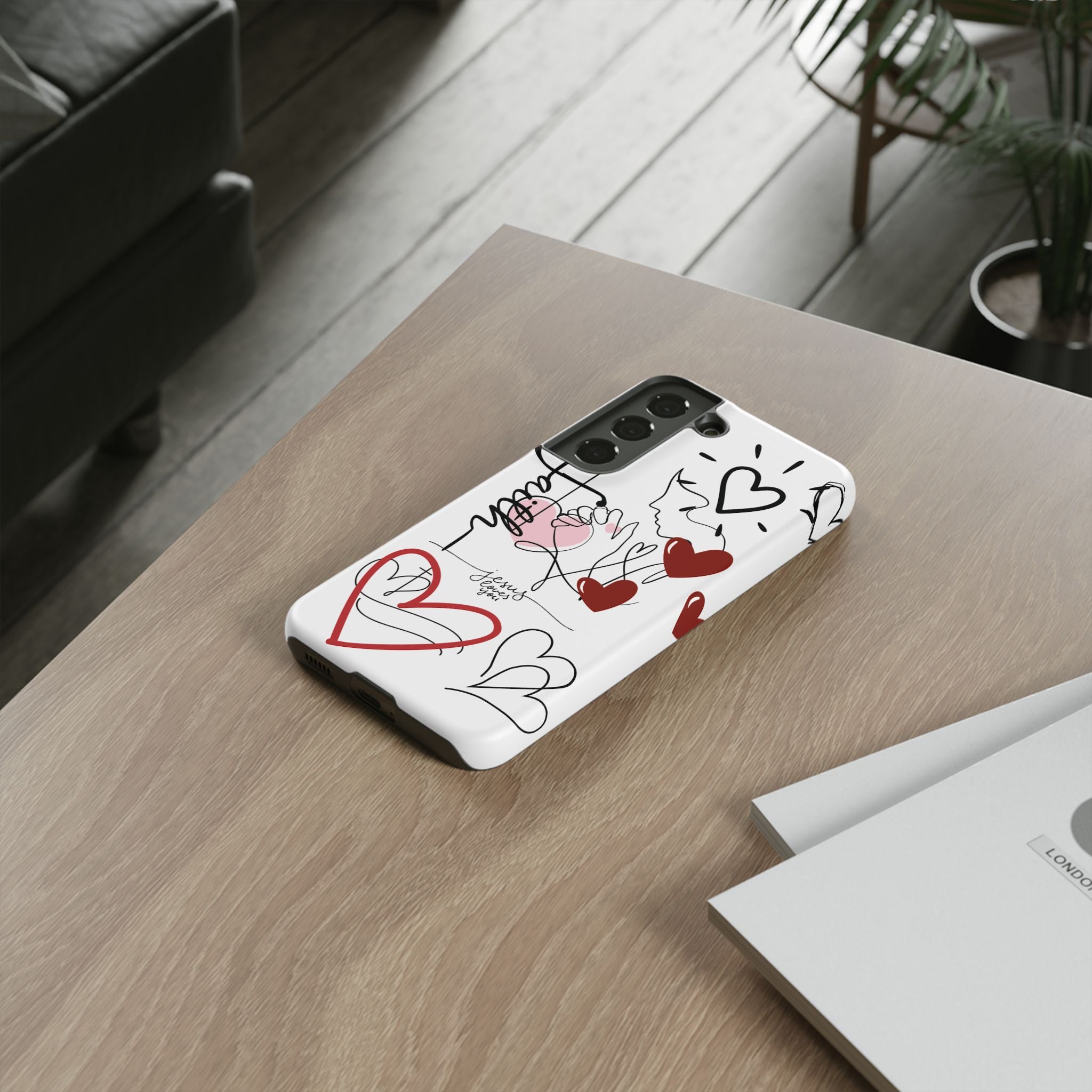 Faith Hearts iPhone Case | Seedandsoulful Protective Phone Cover - Seedandsoulful