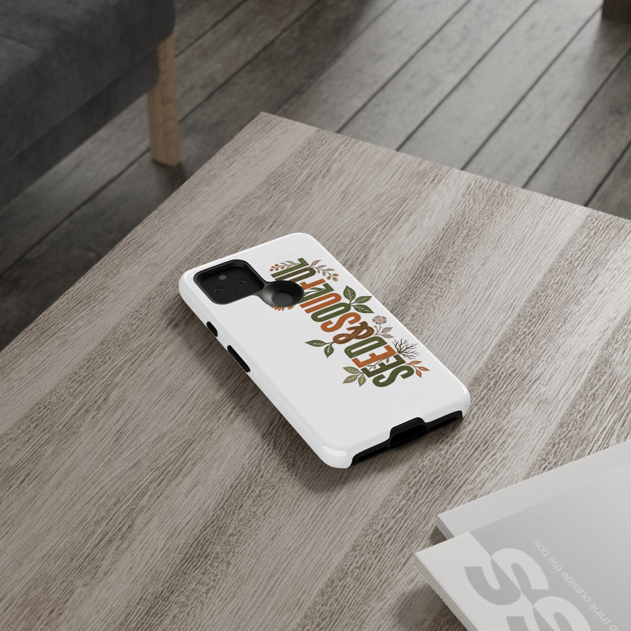 Seed & Soul Tough Phone Case – Floral Botanical Protective Cover - Seedandsoulful