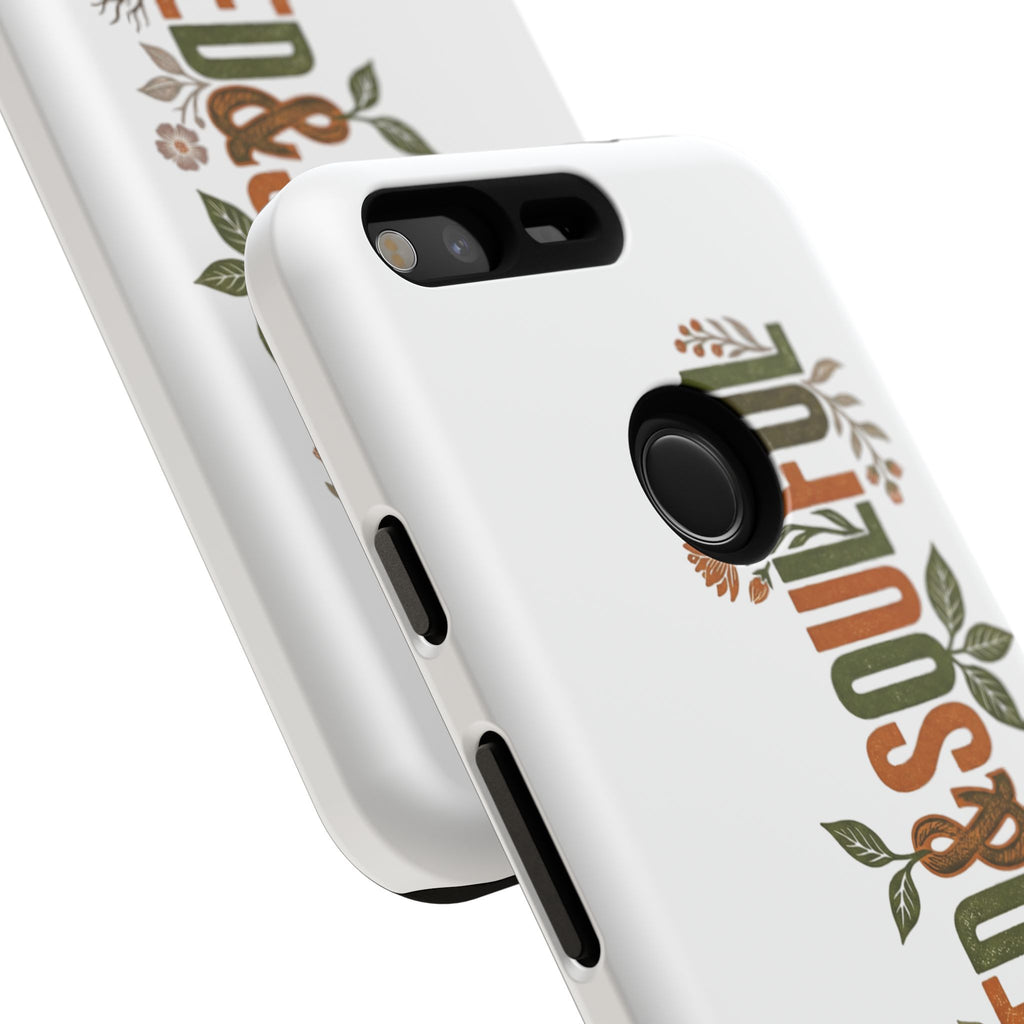 Seed & Soul Tough Phone Case – Floral Botanical Protective Cover - Seedandsoulful